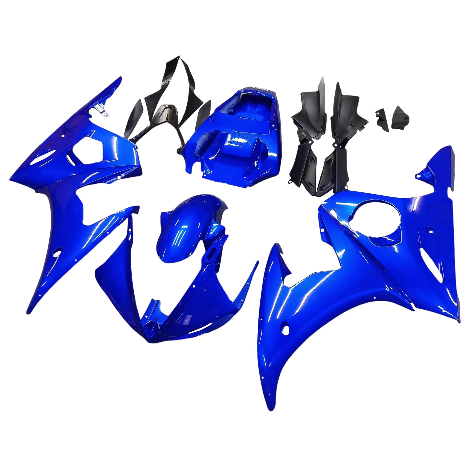 Amotopart 2003-2004 Yamaha R6 & 2006-2009 YZF R6S Fairing Blue Kit