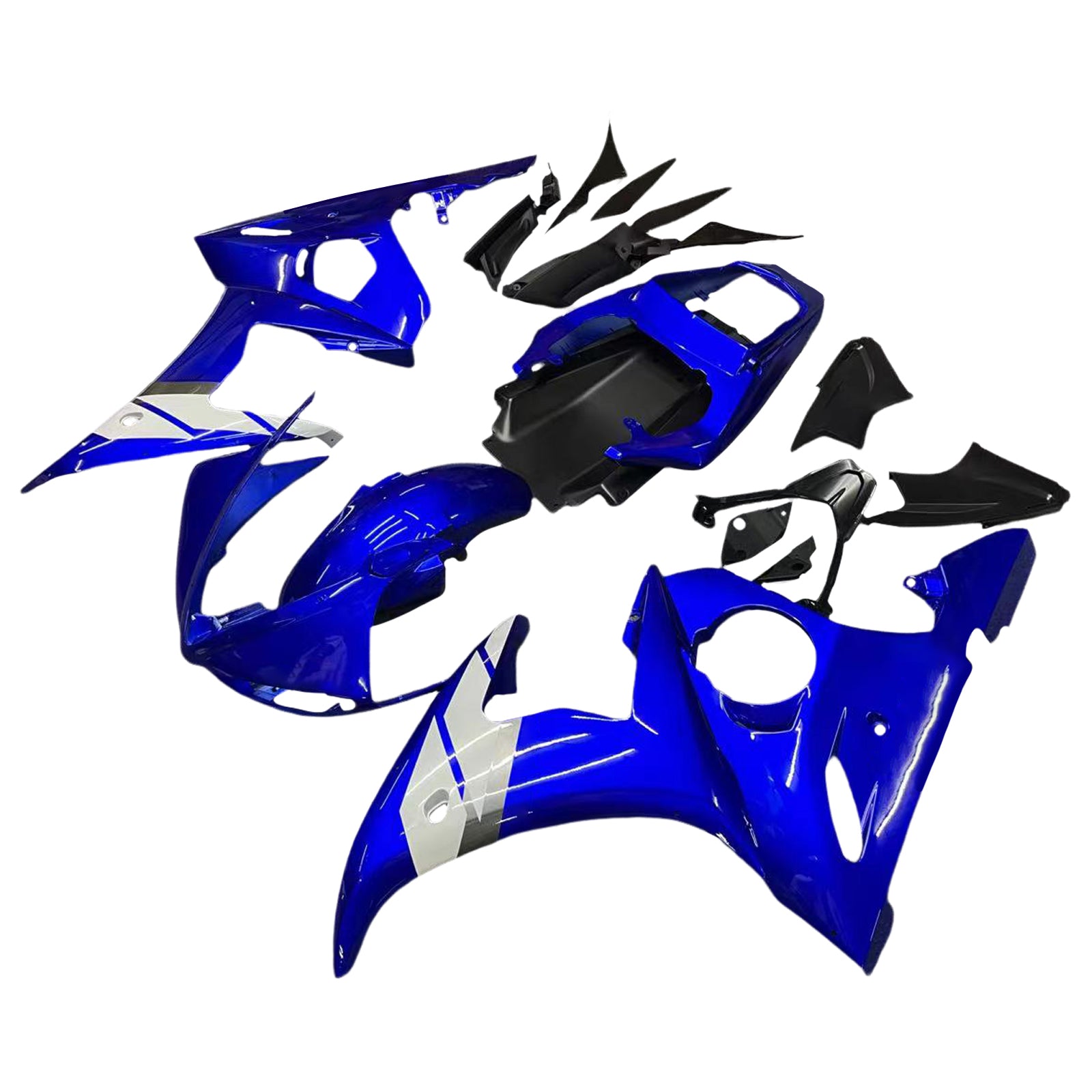 Amotopart 2003-2004 Yamaha R6 & 2006-2009 YZF R6S G-Blue Fairing Kit