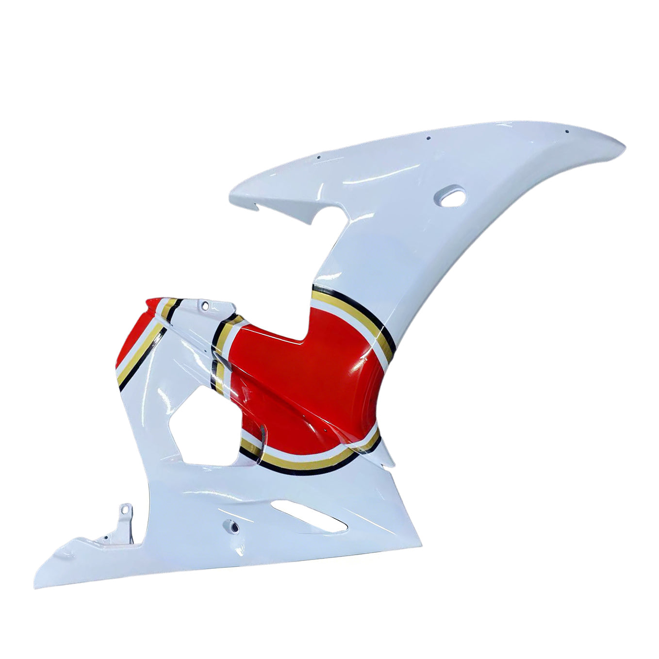 Amotopart 2003-2004 ヤマハ R6 & 2006-2009 YZF R6S フェアリング レッド&ホワイト カラーキット