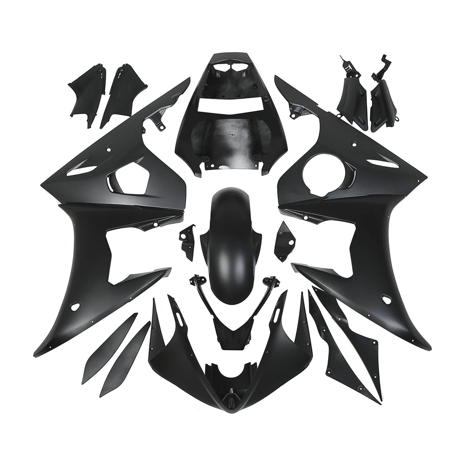 Amotopart 2003 2004 ヤマハ YZF R6 & 2006-2009 YZF R6S ブラック フェアリングキット