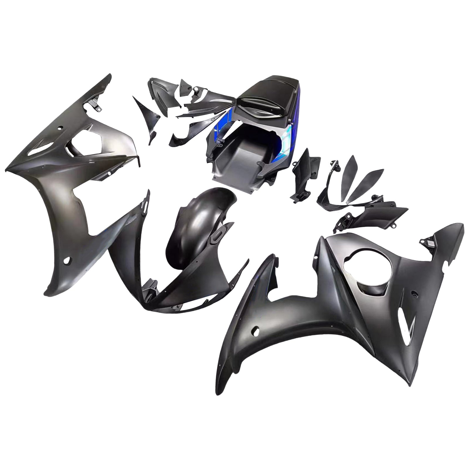 Amotopart 2006-2007 ヤマハ YZF-R6 ブラック フェアリングキット