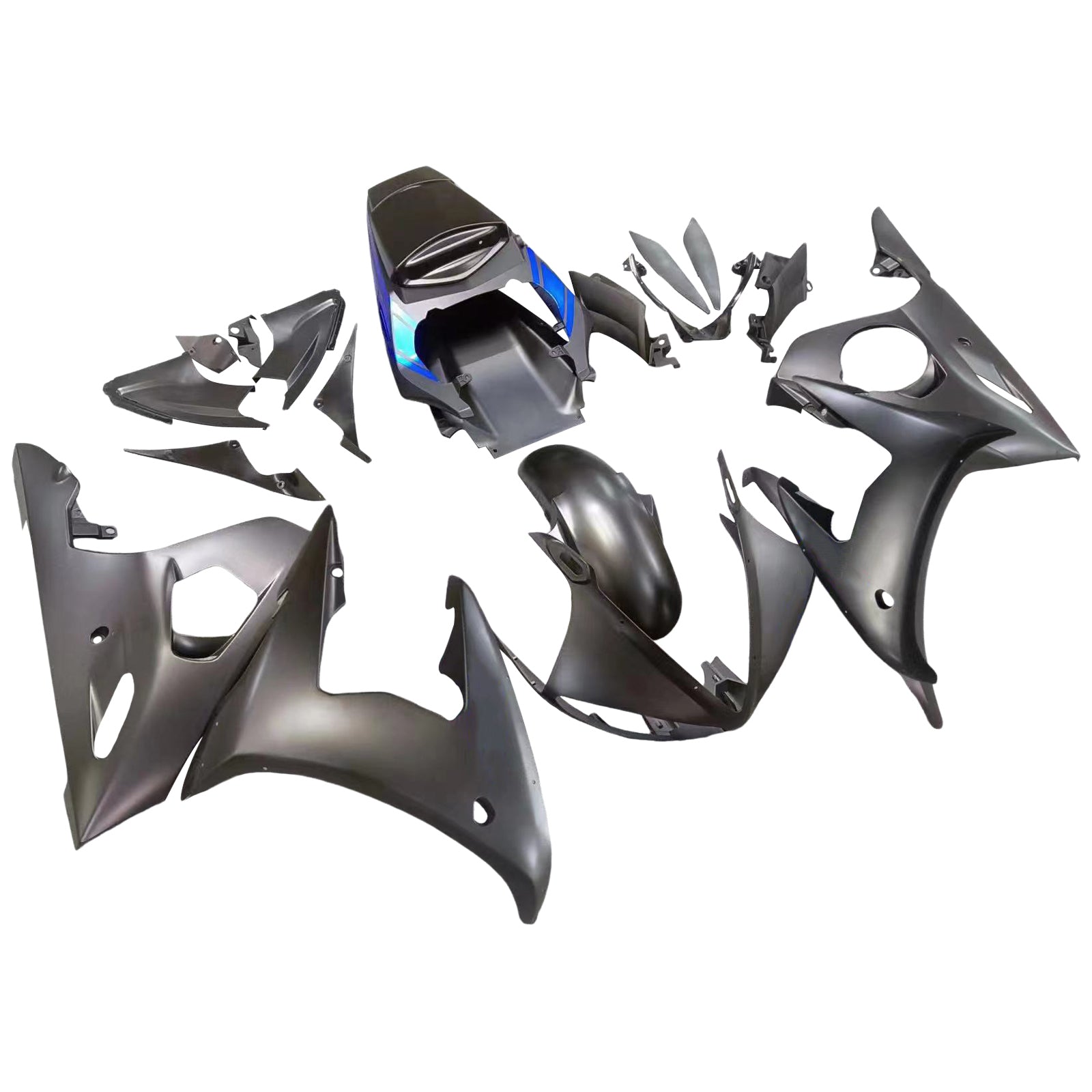 Amotopart 2006-2007 ヤマハ YZF-R6 ブラック フェアリングキット