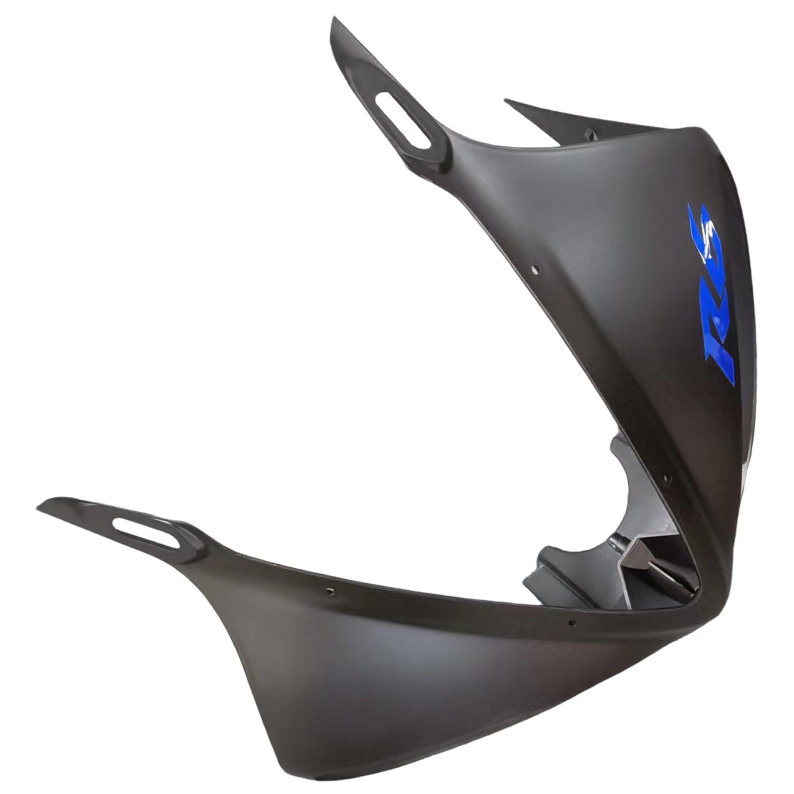 Amotopart Yamaha YZF 600 R6 2003-2004 R6S 2006-2009 Nero opaco con kit carena logo blu