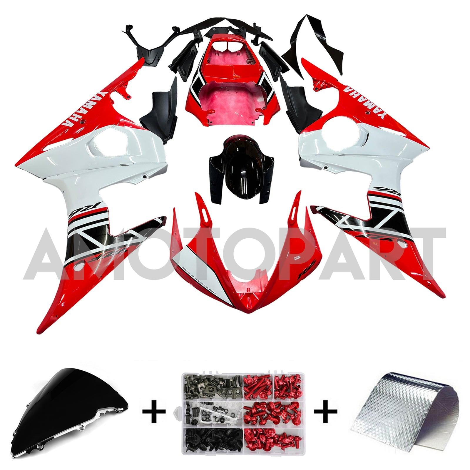 AMOTOPART YAMAHA YZF 600 R6 2003-2004 R6S 2006-2009 RODE & WITEN