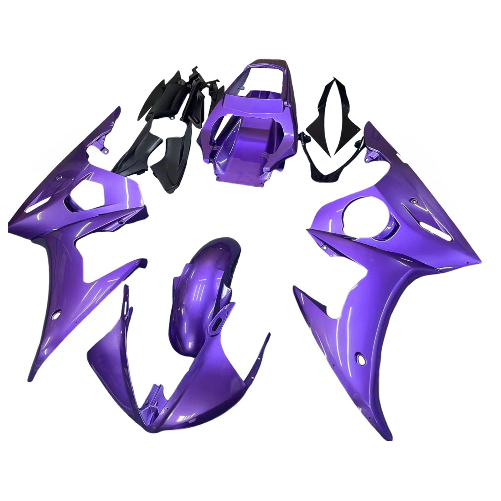 Amotopart Yamaha 2003-2004 YZF 600 R6 & 2006-2009 YZF R6S Purple Fairing Kit