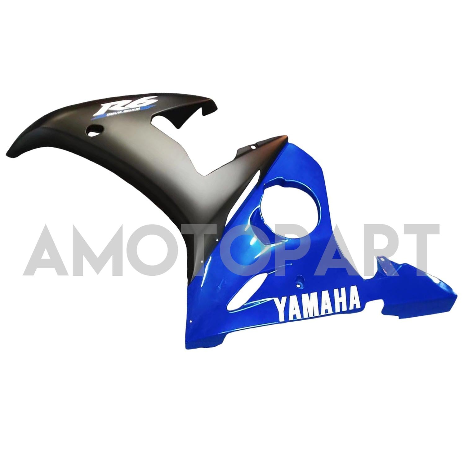 Amotopart Yamaha 2003-2004 YZF 600 R6 & 2006-2009 YZF R6S Blue&Black Fairing