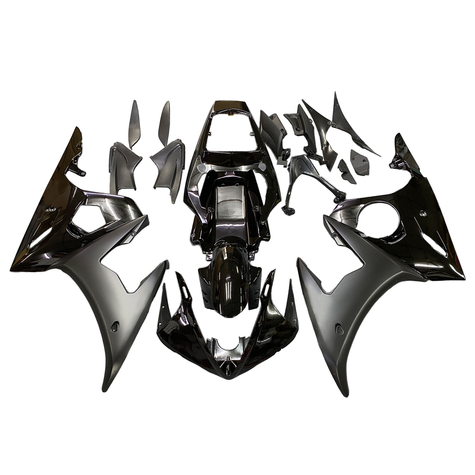 インジェクションフェアリングキットボディワークプラスチック ABS ヤマハ 2003-2004 YZF 600 R6 & 2006-2009 YZF R6S に適合