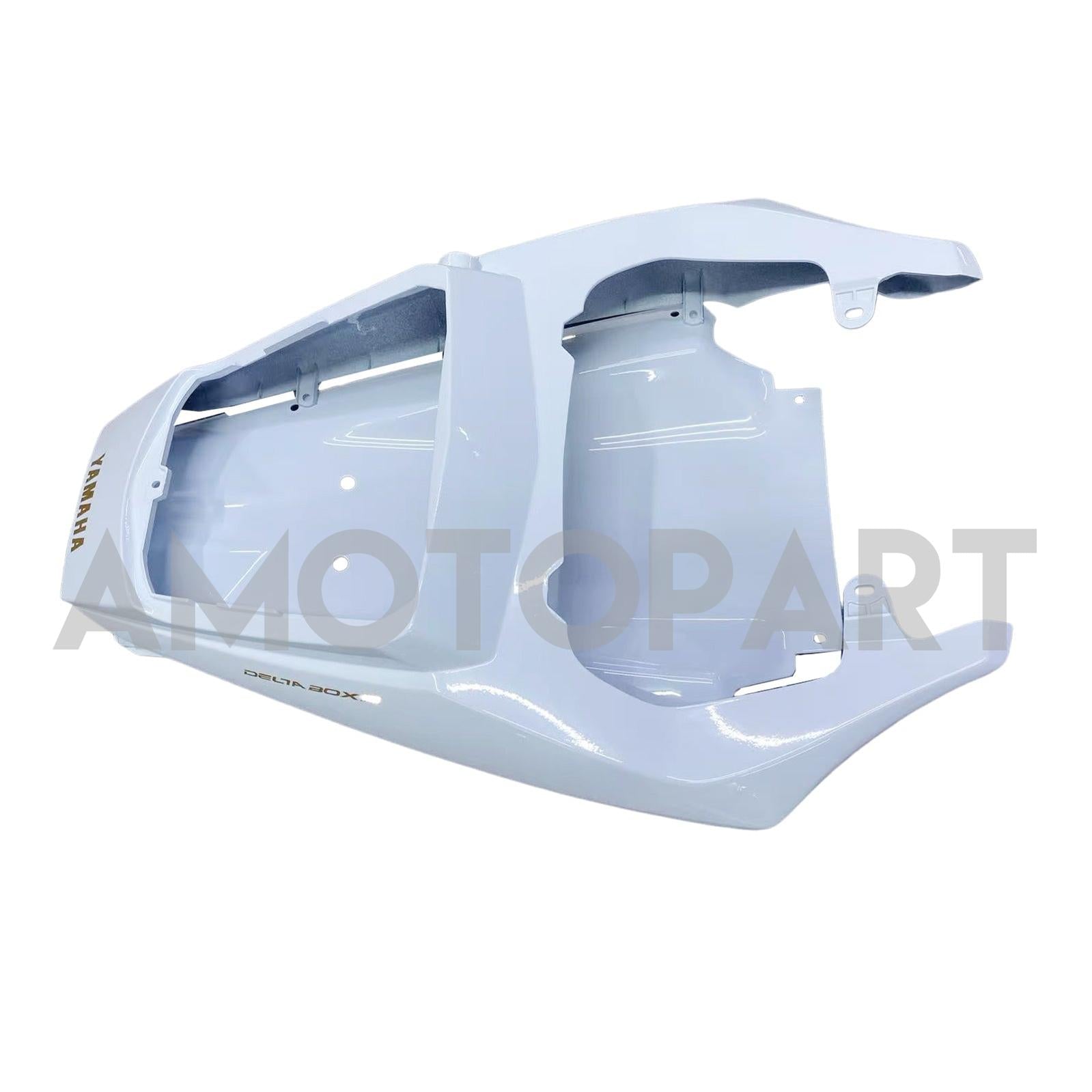 Amotopart 2003-2004 Yamaha R6 i 2006-2009 YZF R6S Fairing White & Gold Kit