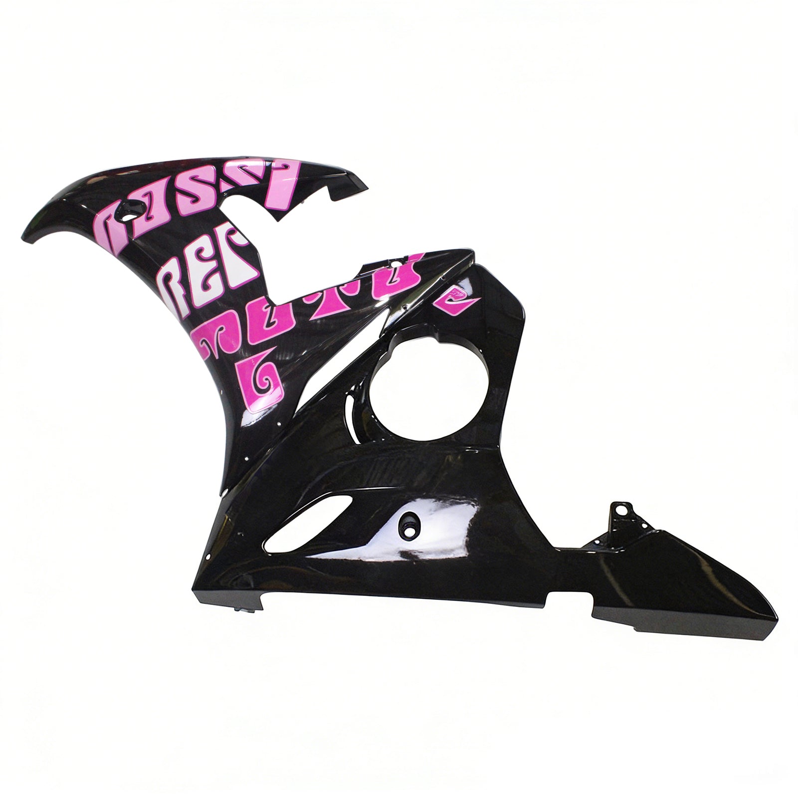 Amotopart Yamaha 2003-2004 YZF 600 R6 e 2006-2009 YZF R6S Kit de carenagem rosa preto