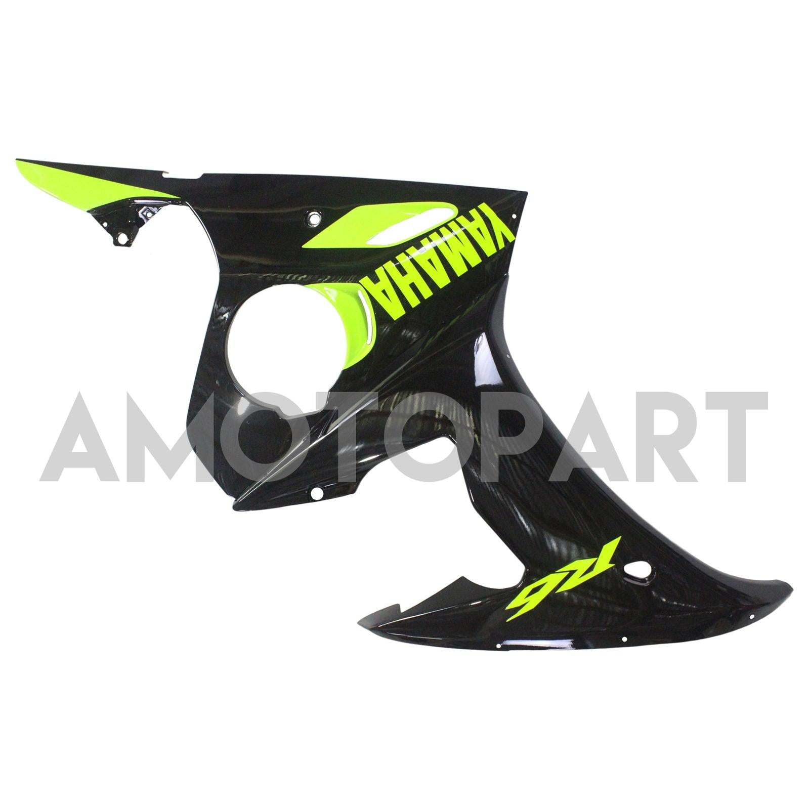 Amotopart Yamaha 2003-2004 YZF 600 R6 & 2006-2009 YZF R6S Black Fairing Kit