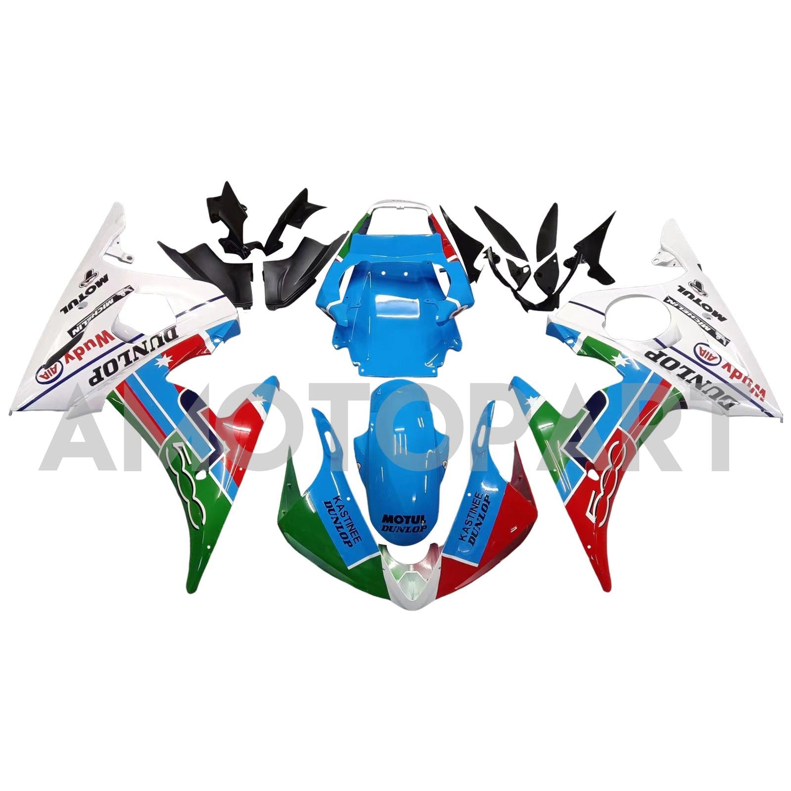 Amotopart 2005 Yamaha R6 Fairing Multi Color Kit