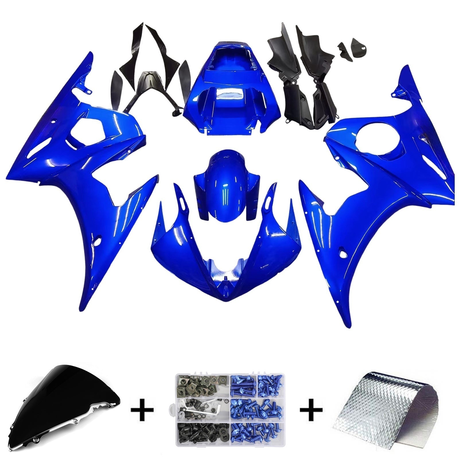 Amotopart 2005 Yamaha R6 Realing Blue Kit