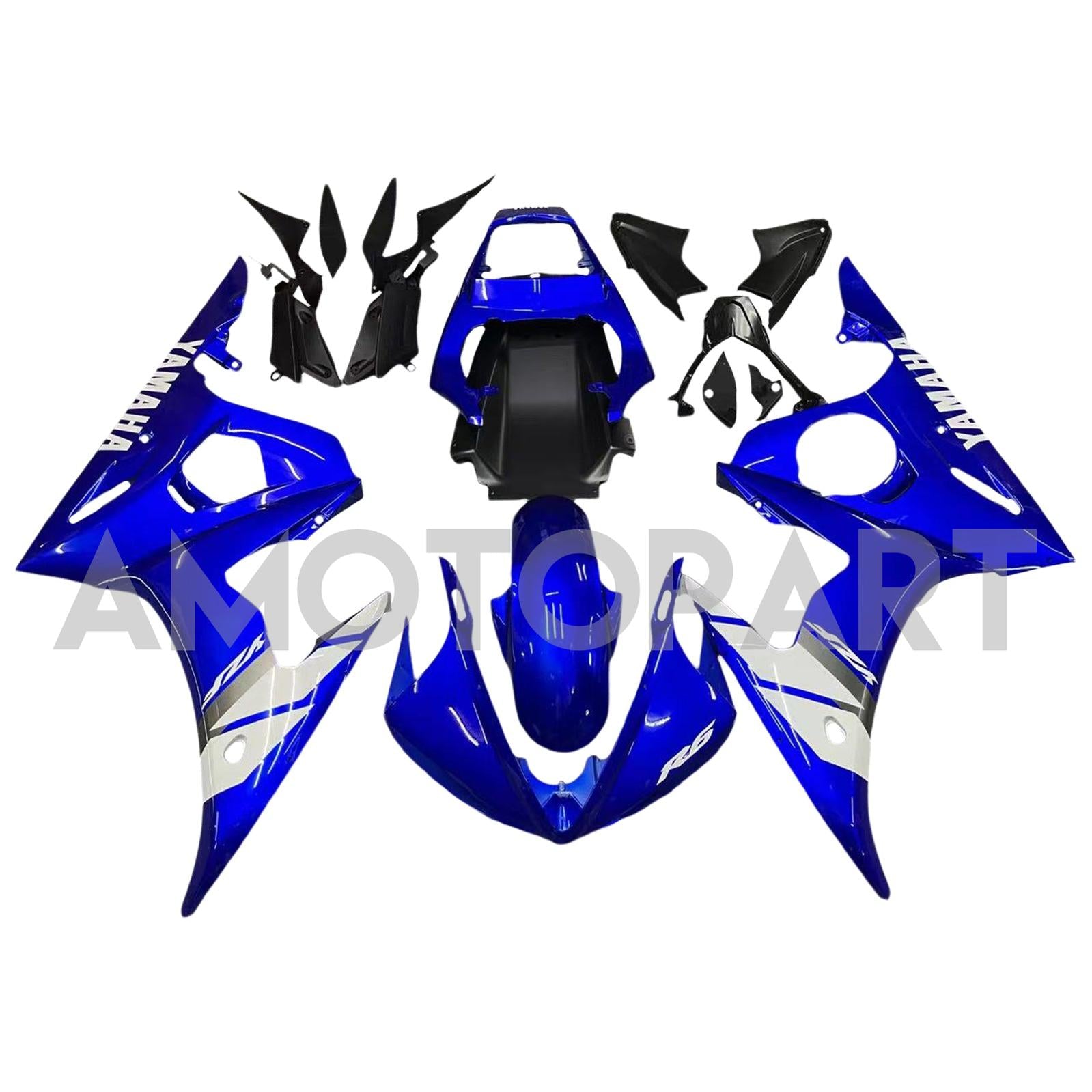 Kit carenatura multi blu Amotopart 2005 Yamaha R6