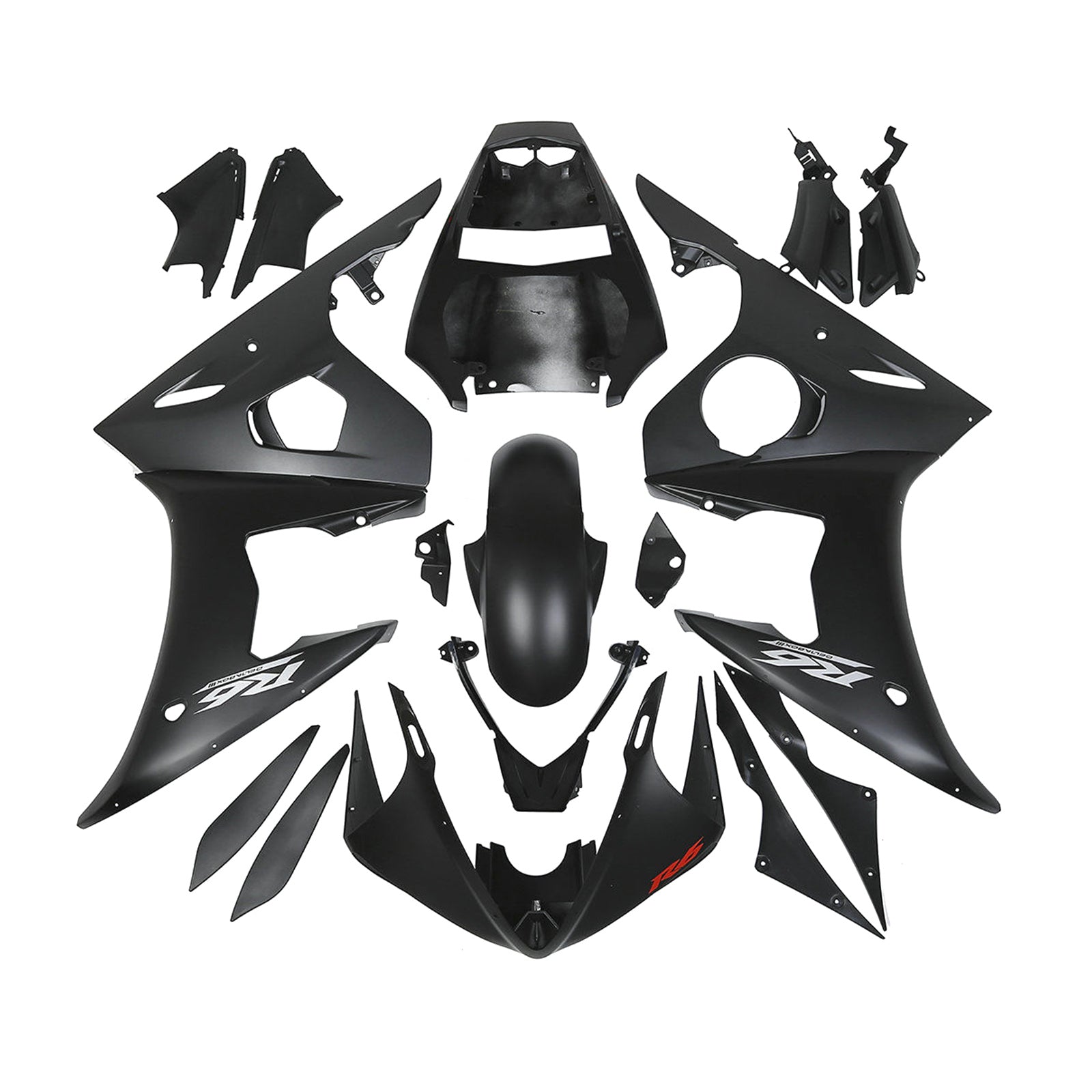 Amotopart 2005 Yamaha Yzf R6 Blacke Fairing Kit