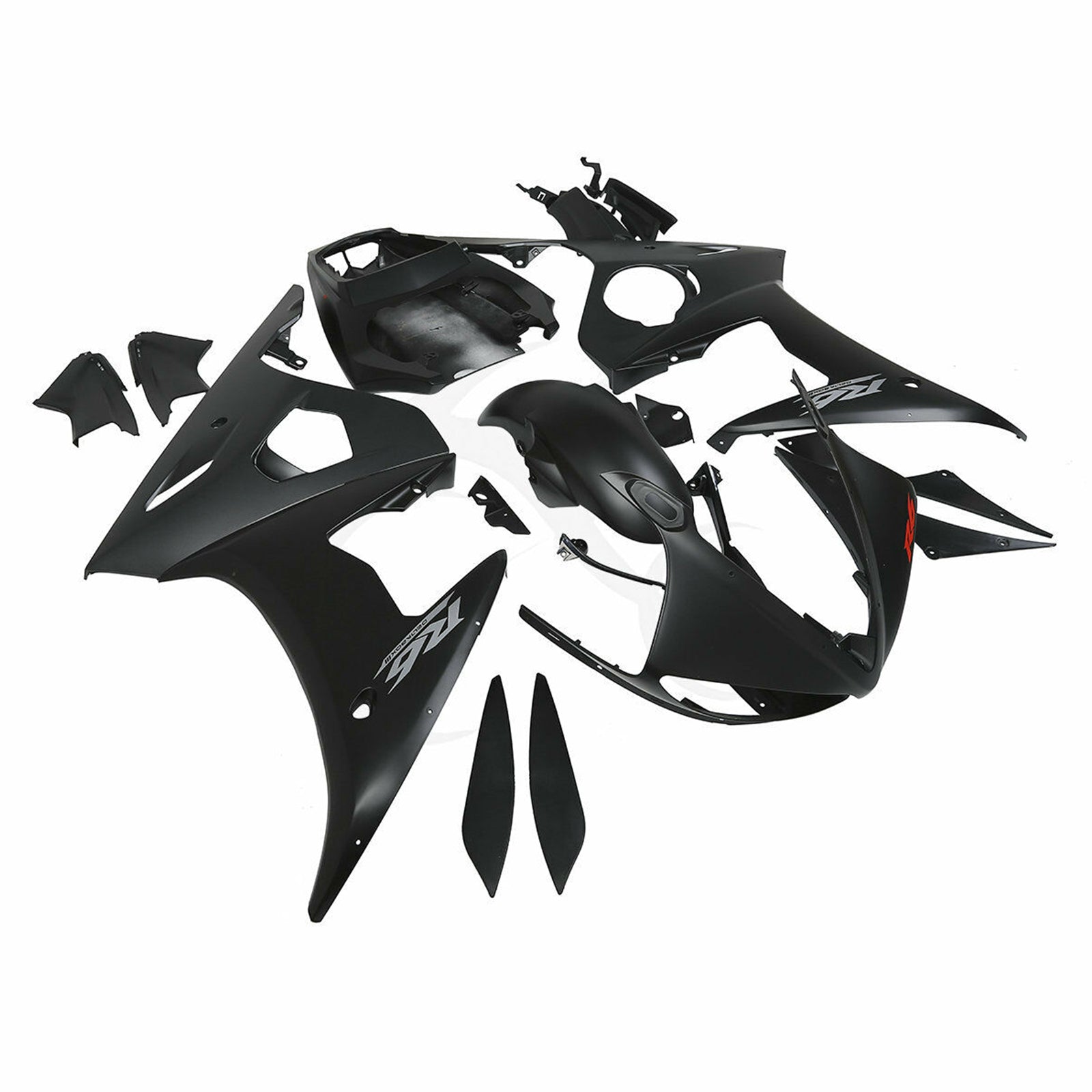 Amotopart 2005 Yamaha Yzf R6 Blacke Fairing Kit