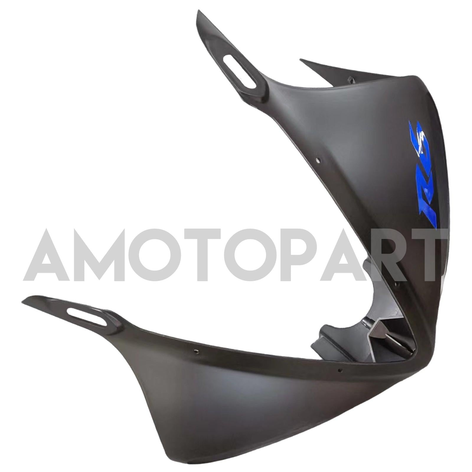 Amotopart 2005 Yamaha YZF-R6 Kit de carenado negro con logotipo azul