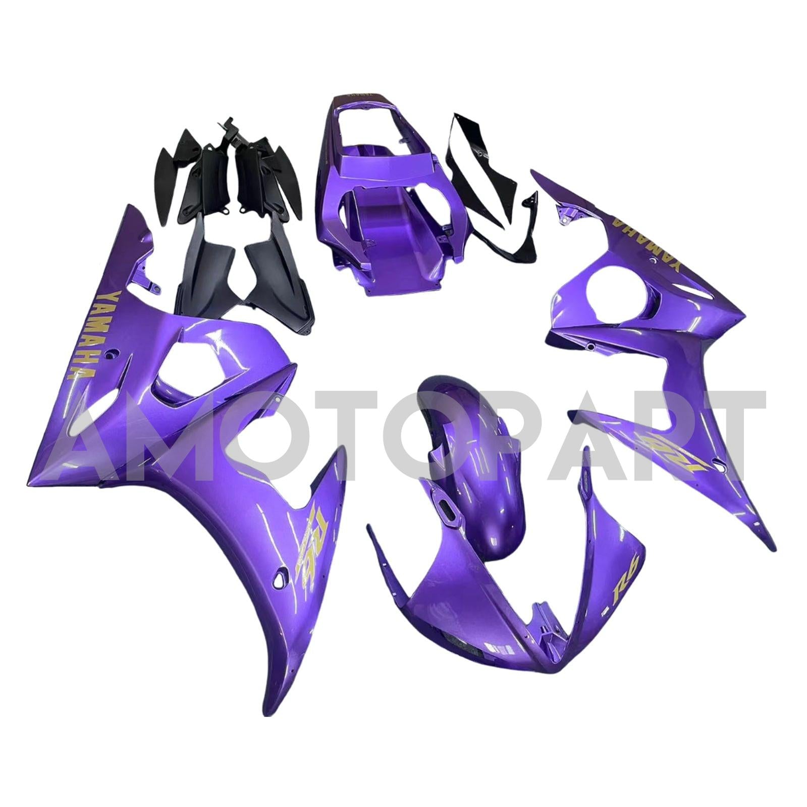 Amotopart 2005 Yamaha YZF 600 R6 Purple Fairing Kit