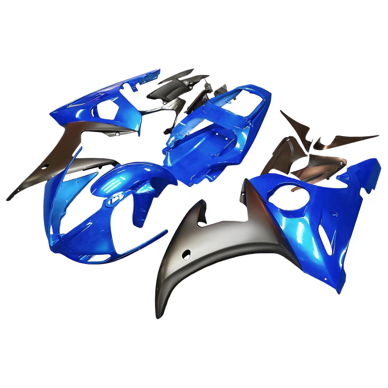 Amotopart Yamaha YZF 600 R6 2005 Blue&Black Fairing Kit