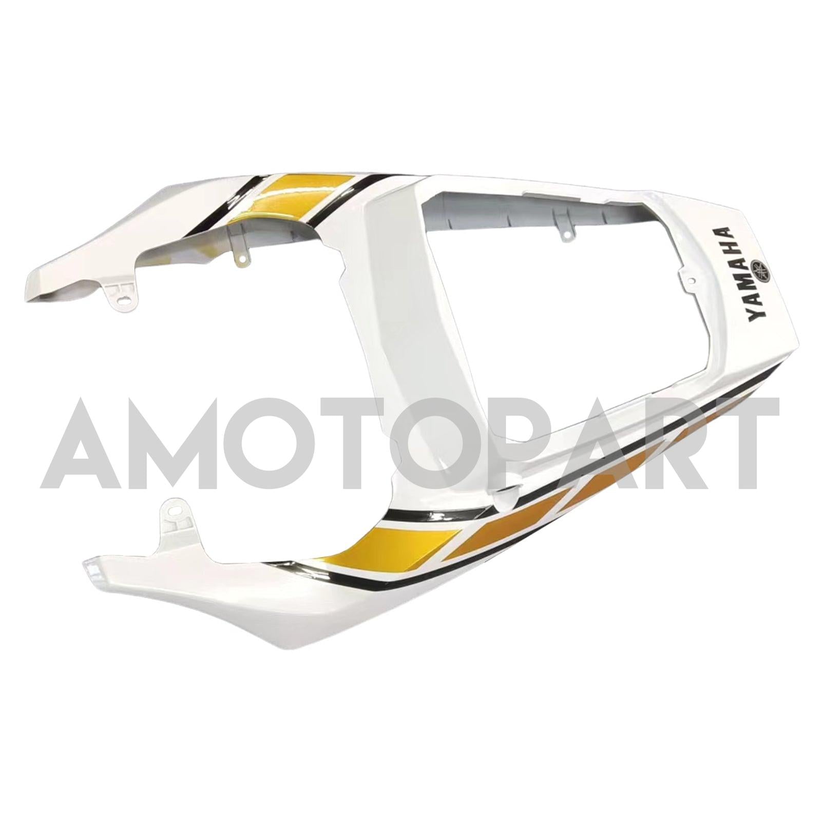 Amotopart 2005 YZF 600 R6 Yamaha Weiß&Goldverkleidungssatz