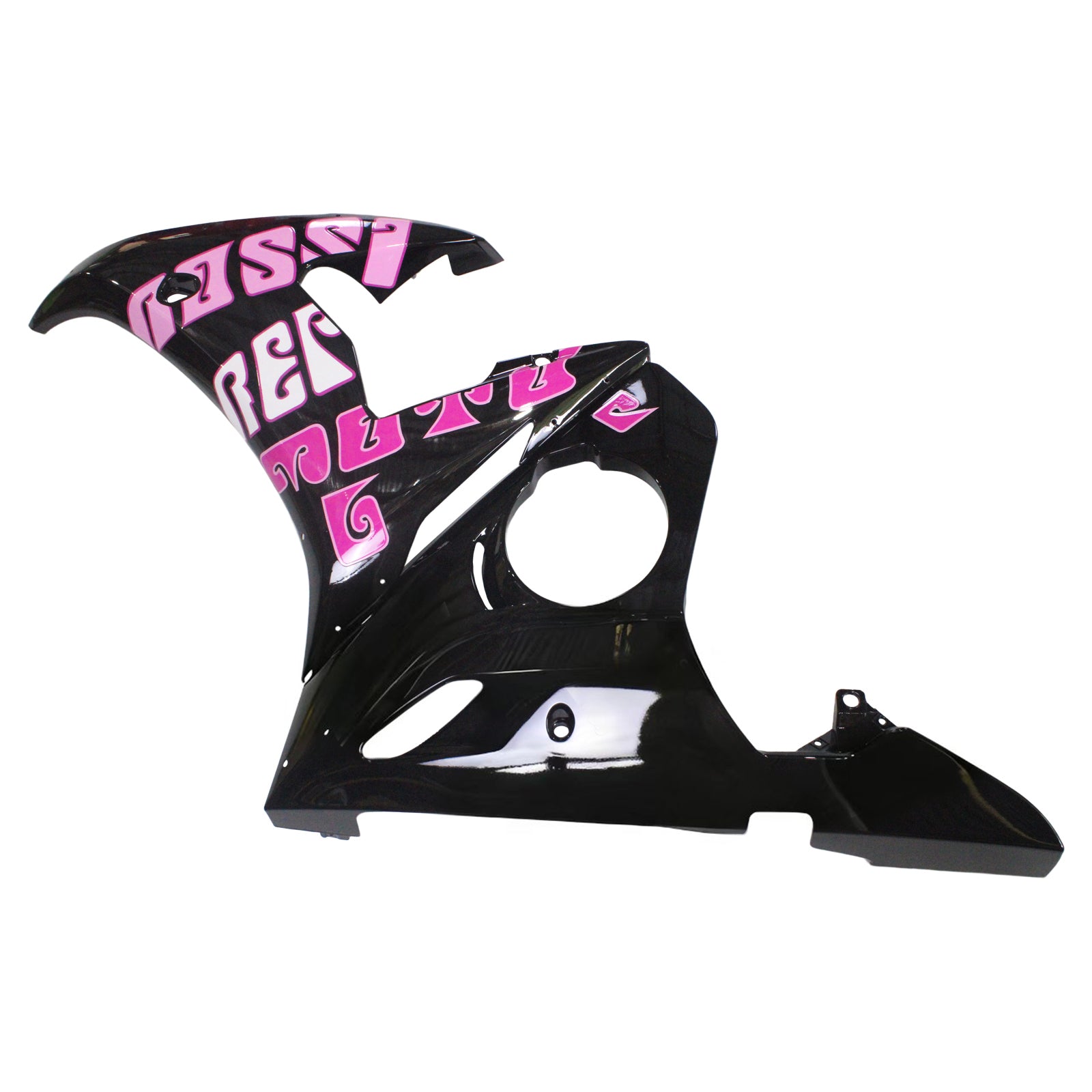 Amotopart ヤマハ 2005 YZF 600 R6 ブラック ピンク フェアリング キット
