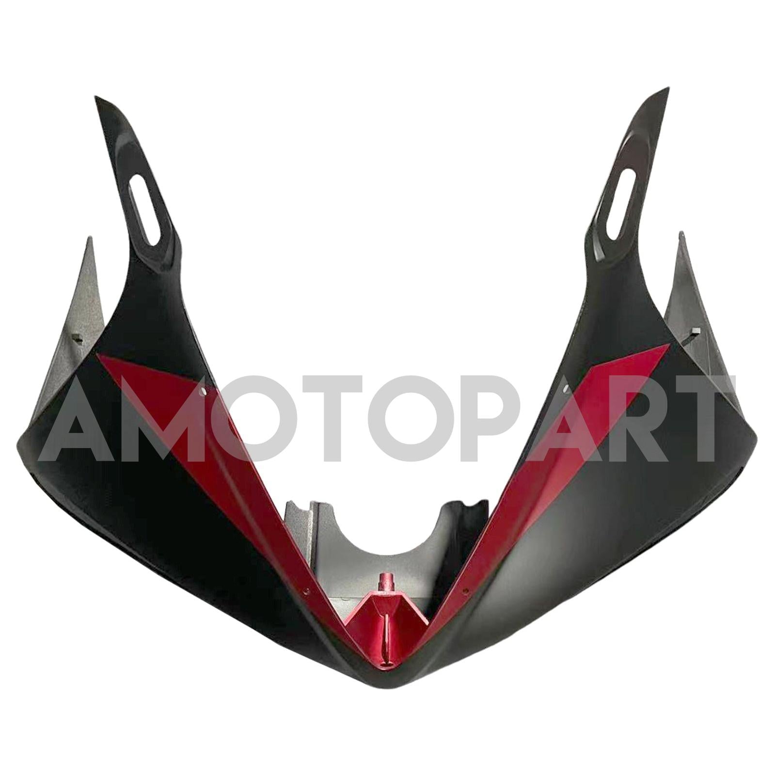 Amotopart 2005 Yamaha R6 Black & Red Geometric Pattern Fairing Kit