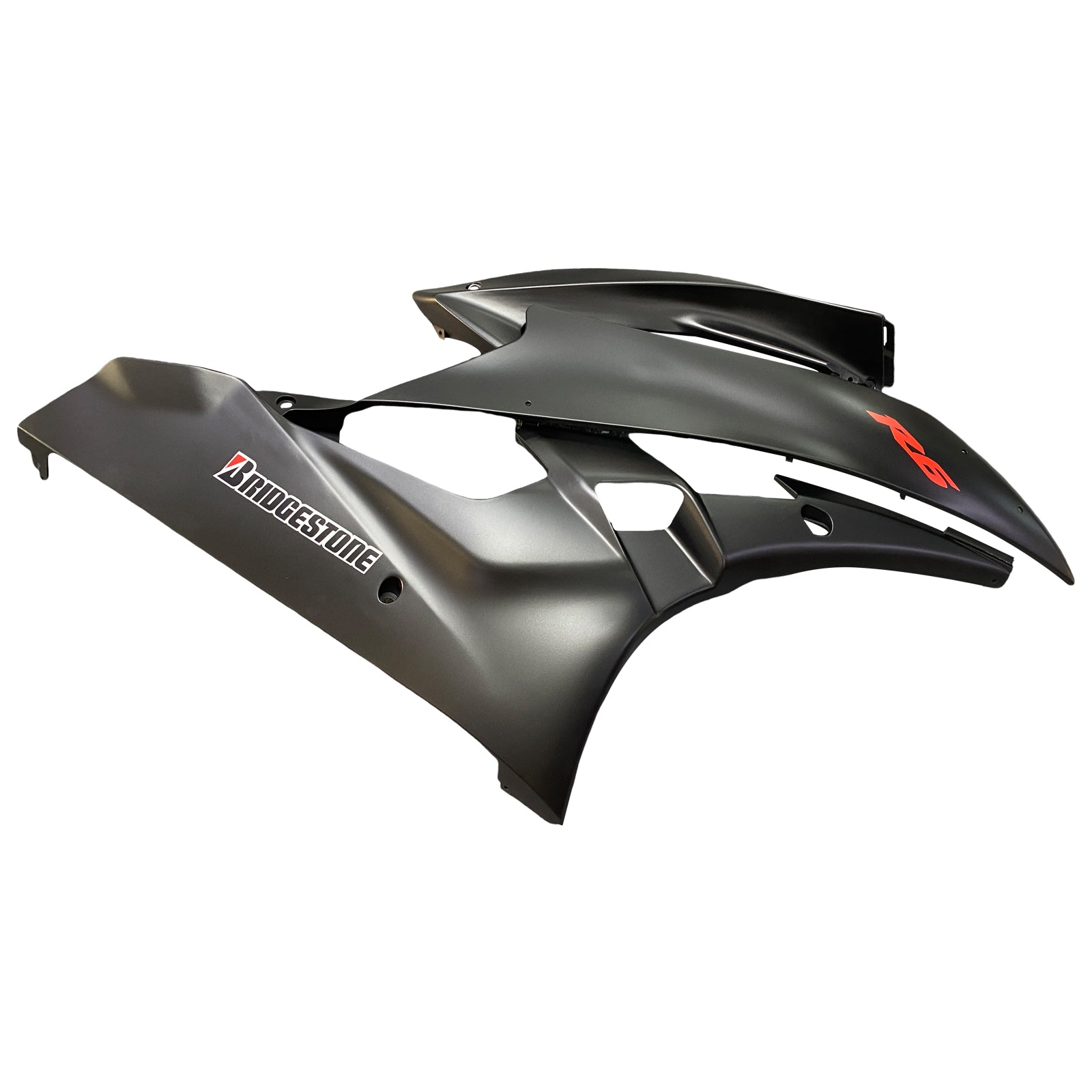 Amotopart Carénages Yamaha YZF-R6 2006-2007 Carénage Noir Mat R6 Racing Kit de carénage