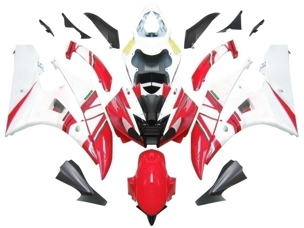 Amotopart Fairings Yamaha YZF-R6 2006-2007 White Red Fairing Kit
