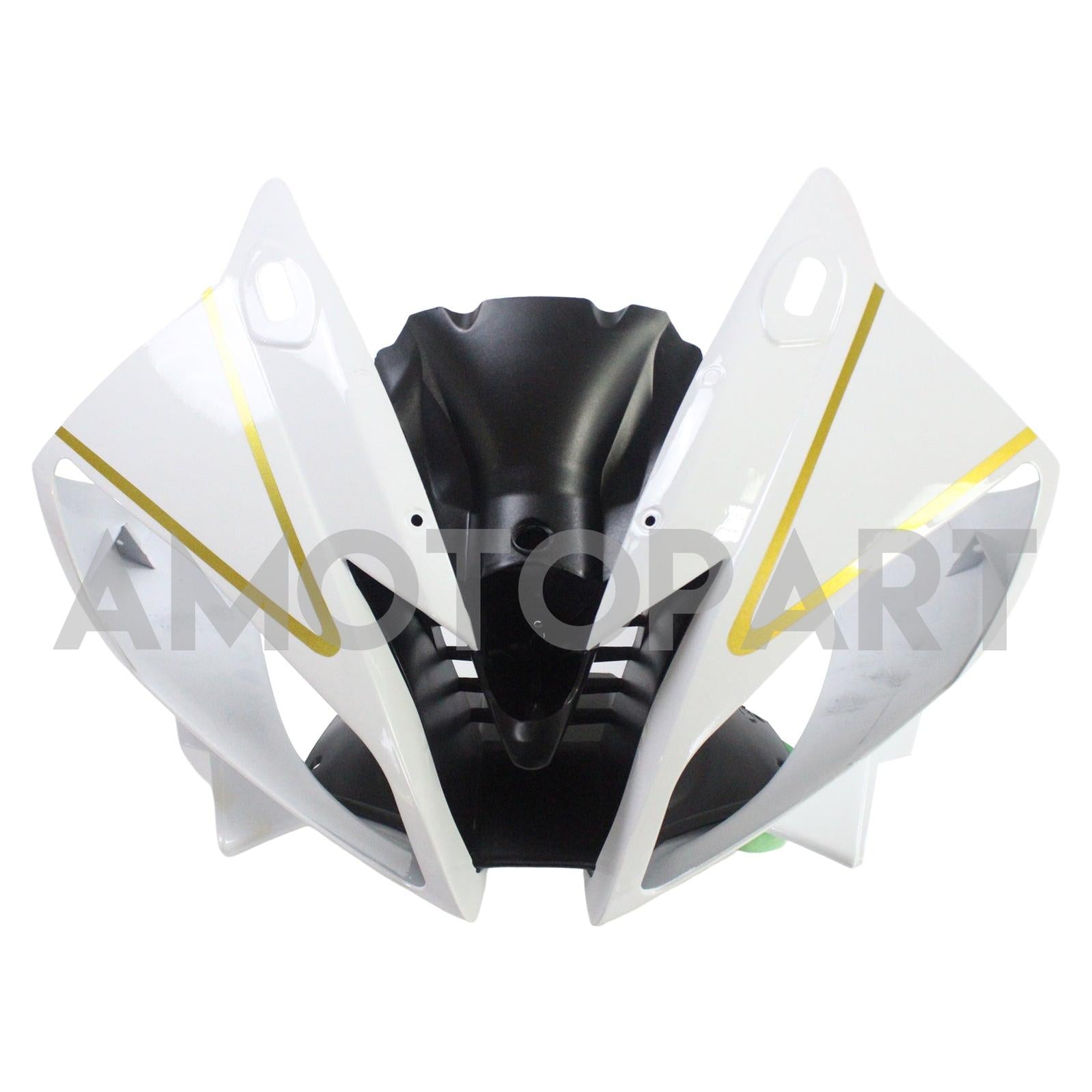 Amotopart Yamaha 2006-2007 YZF 600 R6 White Golden Fairing Kit
