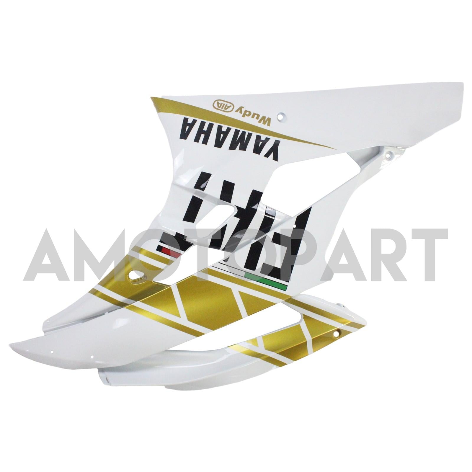 Amotopart Yamaha 2006-2007 YZF 600 R6 White Golden Fairing Kit