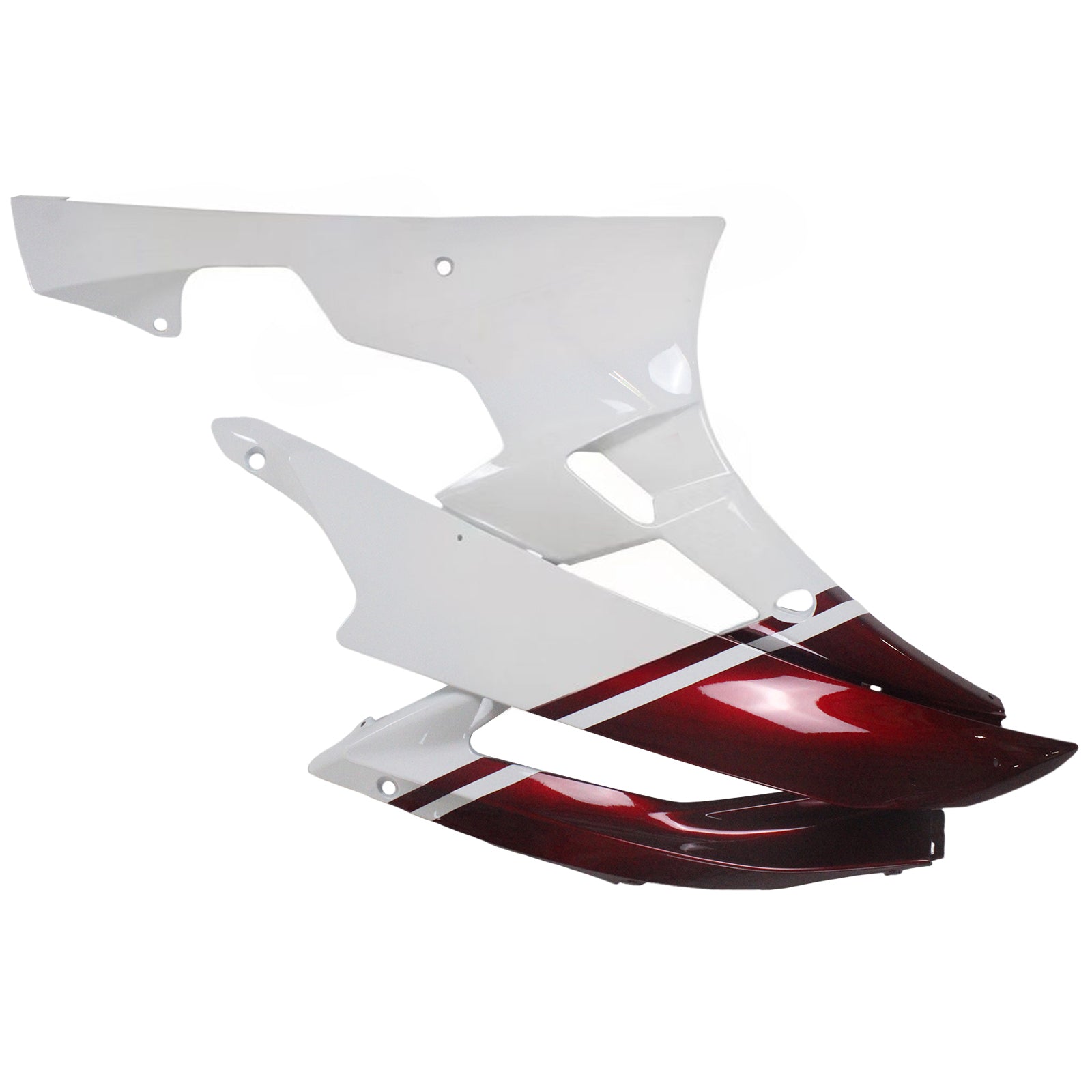 Amotopart 2006-2007 ヤマハ YZF 600 R6 レッド&ホワイト フェアリングキット