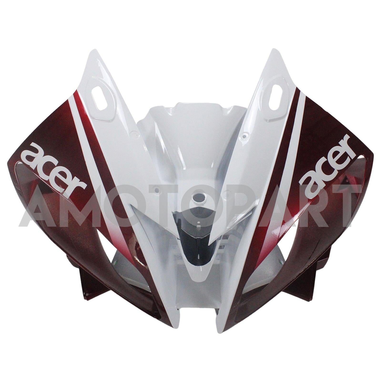 Amotopart 2006-2007 Yamaha YZF 600 R6 Red & White Fairing Kit