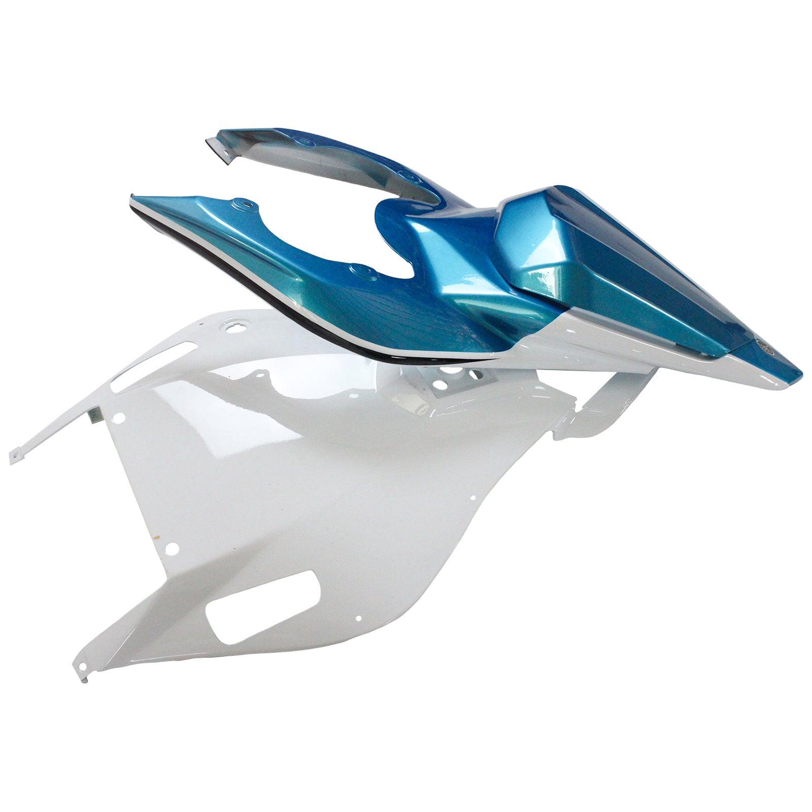 Amotopart 2006-2007 YZF 600 R6 Yamaha Kit de carenado azul y blanco