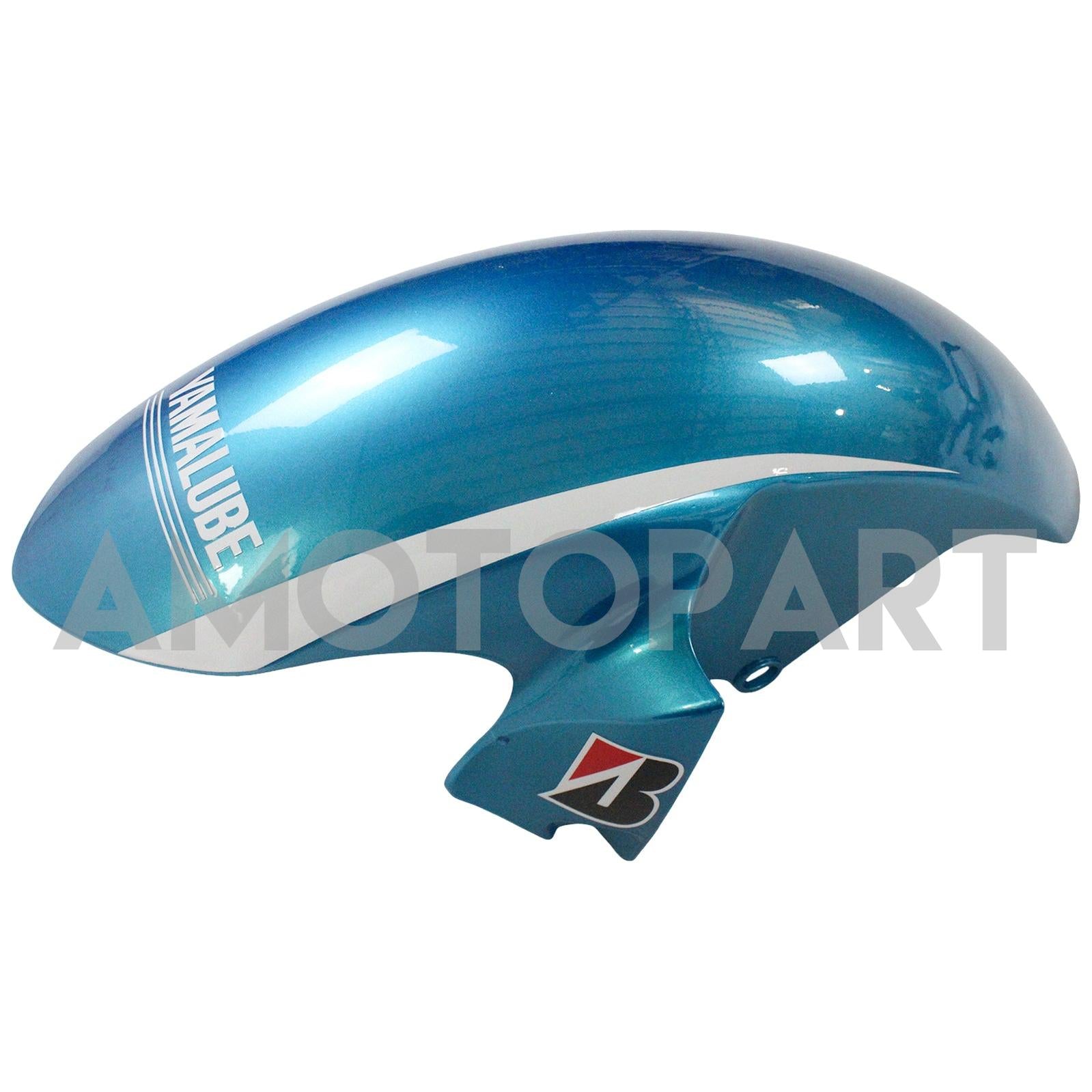 Amotopart 2006-2007 YZF 600 R6 ヤマハ ブルー&ホワイト フェアリングキット
