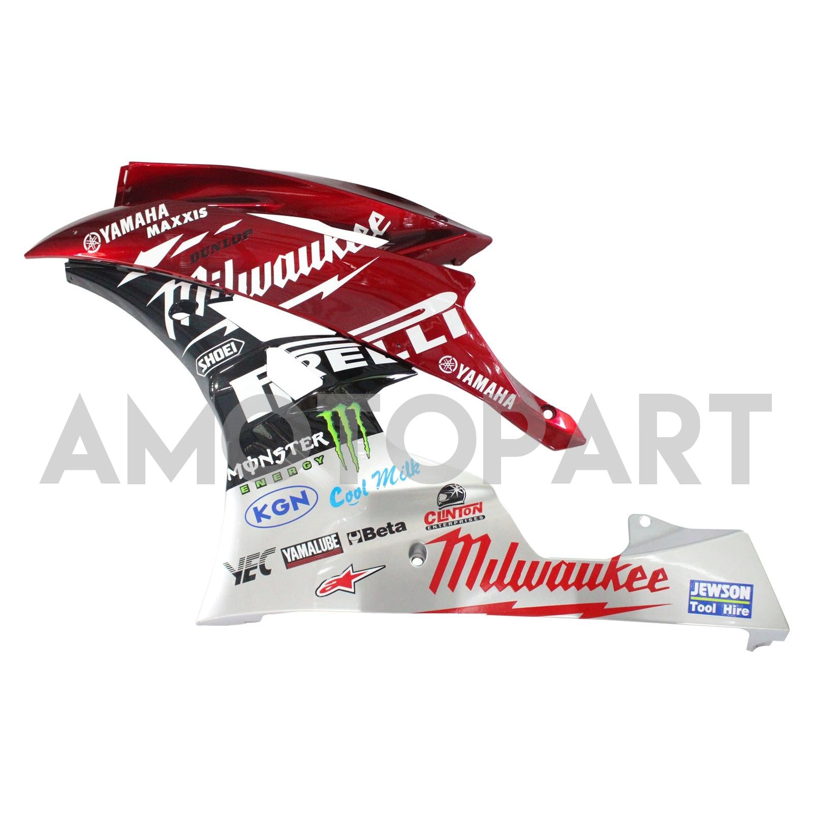 Injektionssats Kit Bodywork Plastic Abs Fit för Yamaha YZF 600 R6 2006-2007