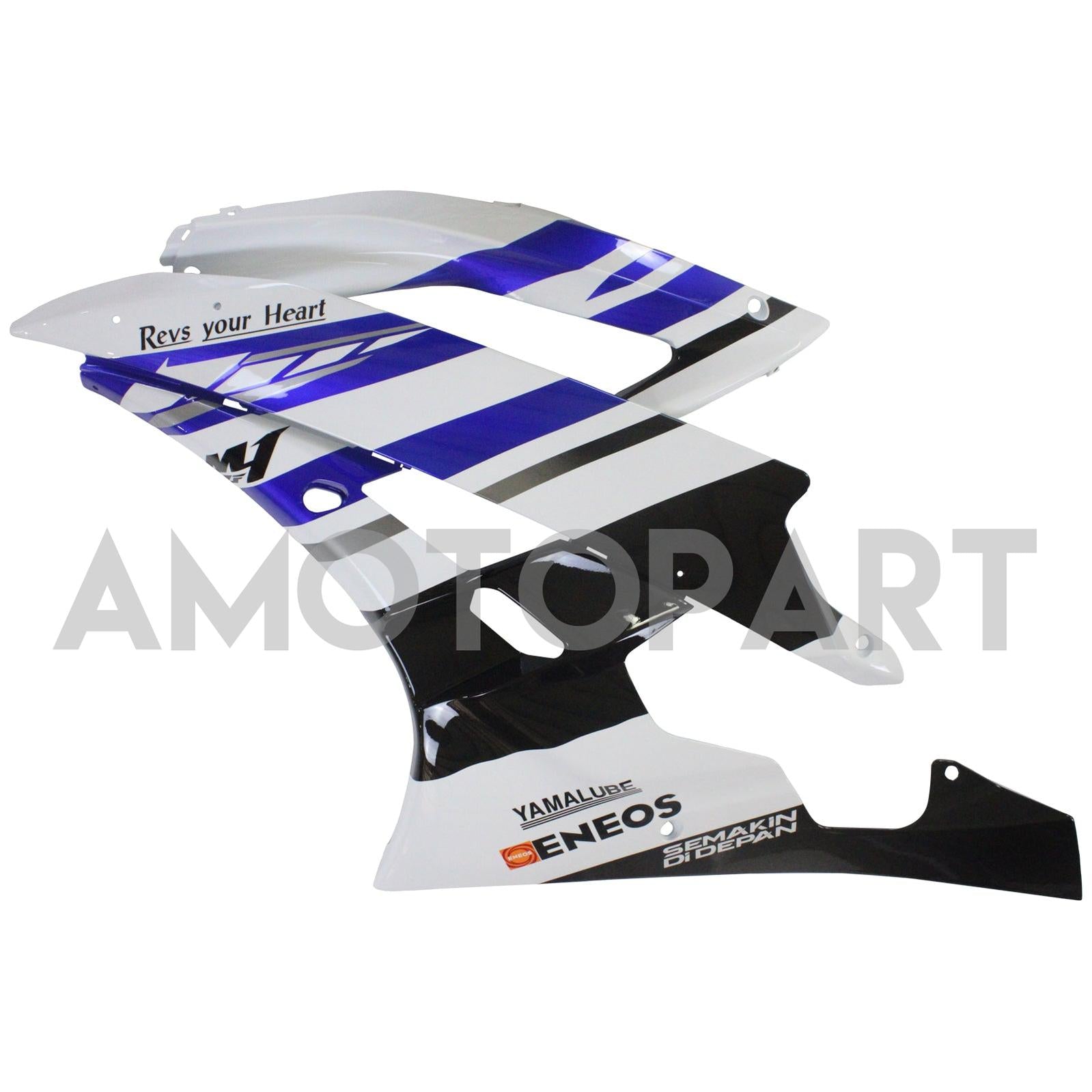 Amotopart Yamaha YZF 600 R6 2006-2007 Blue&White Fairing Kit