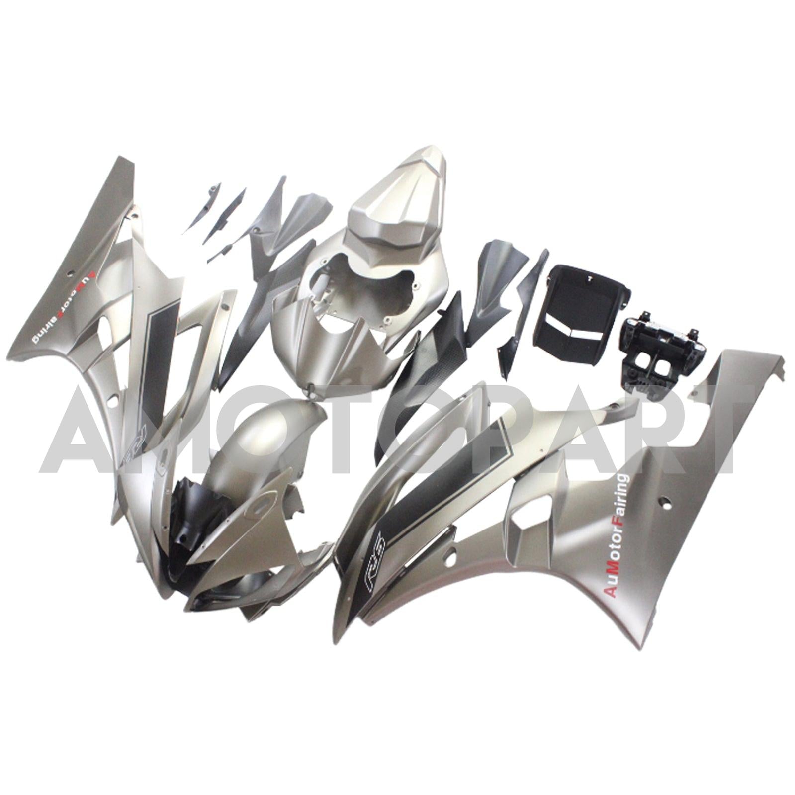Amotopart Yamaha YZF 600 R6 2006-2007 Matte Grey Fairing Kit