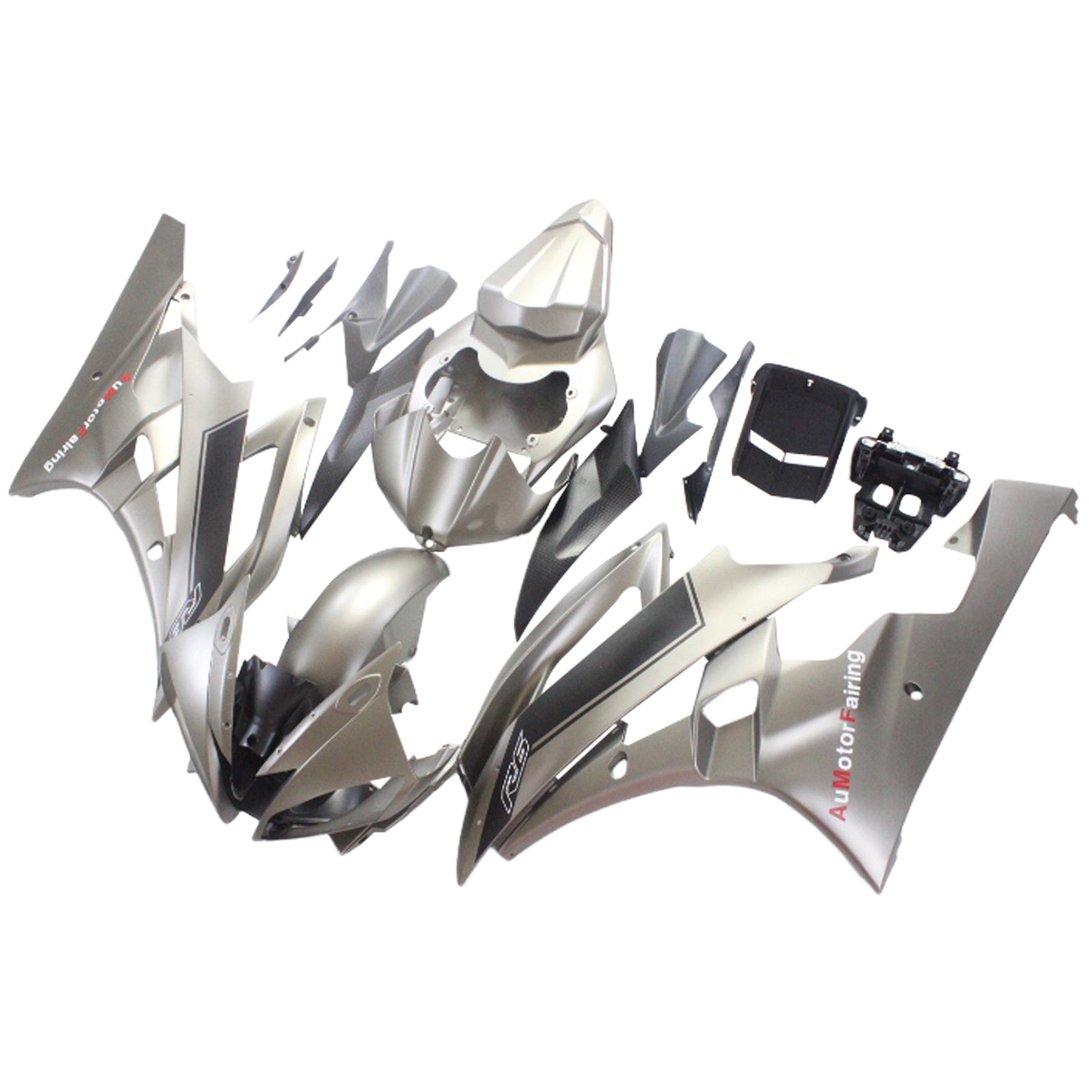 Amotopart Yamaha YZF 600 R6 2006-2007 Matte Grey Fairing Kit