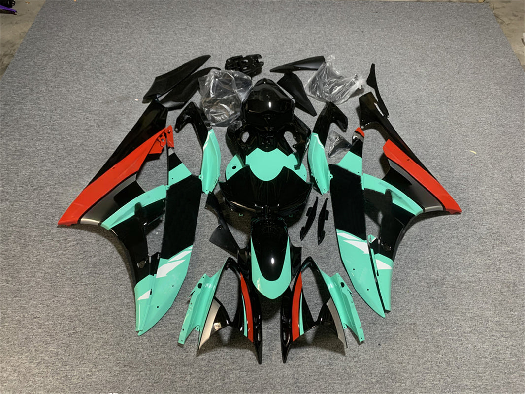 Amotopart Yamaha YZF 600 R6 2006-2007 Green&Black Petronas Fairing Kit