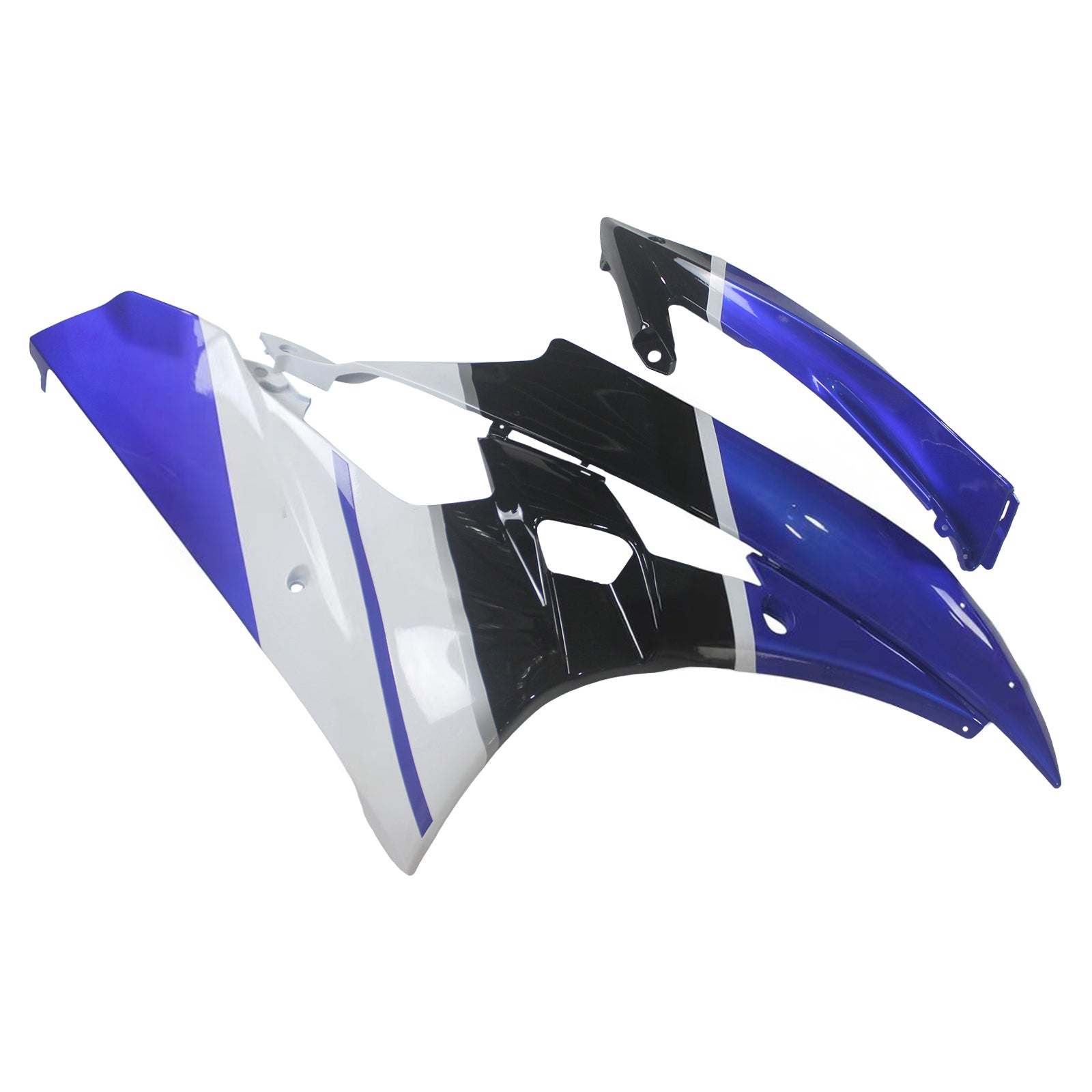 Amotopart 2006-2007 Yamaha YZF 600 R6 Kit de carenagem preto e azul
