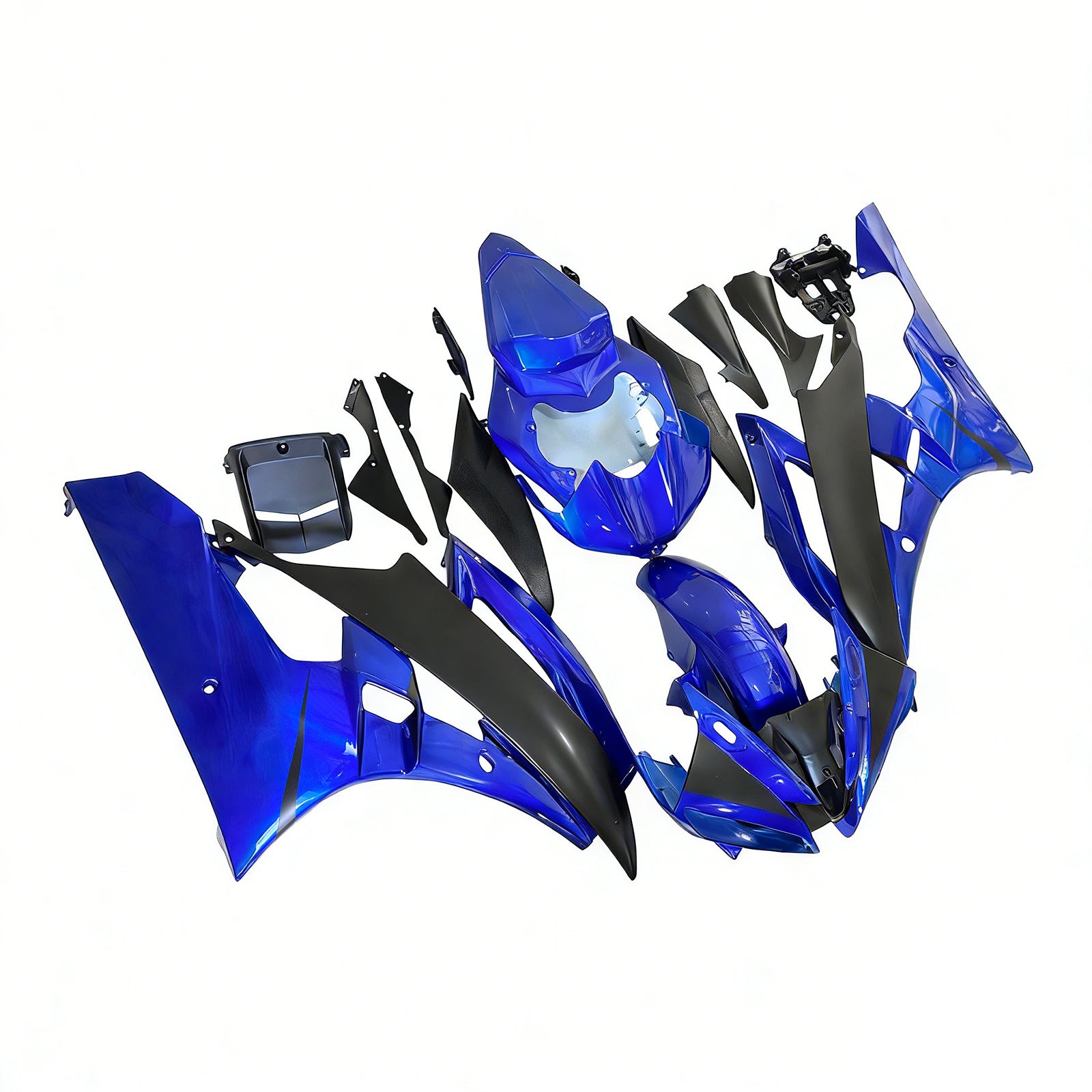 Amotopart 2006-2007 Kit carena Yamaha YZF 600 R6 blu e nero