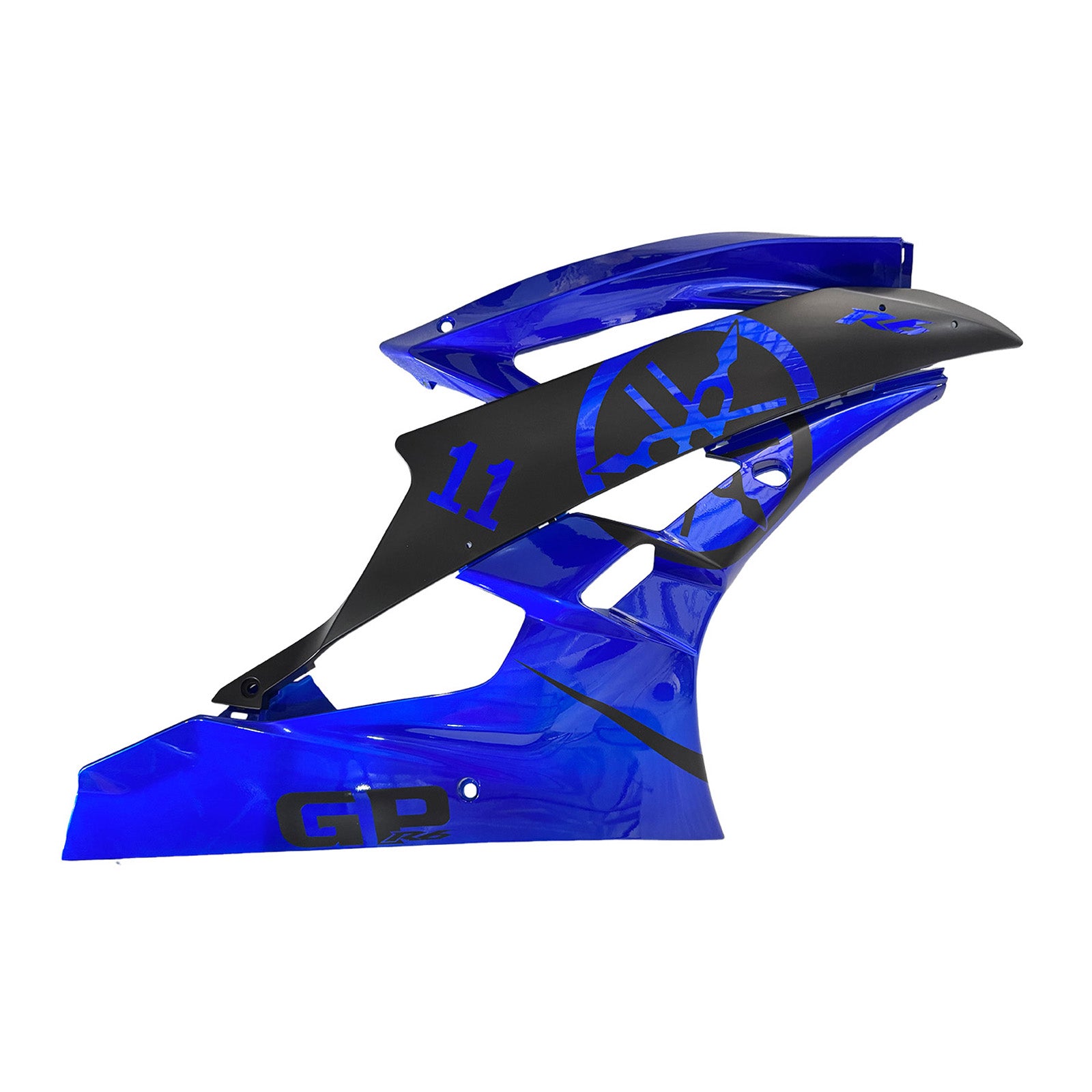 Amotopart 2006-2007 Yamaha YZF 600 R6 Blue & Black Fairing Kit