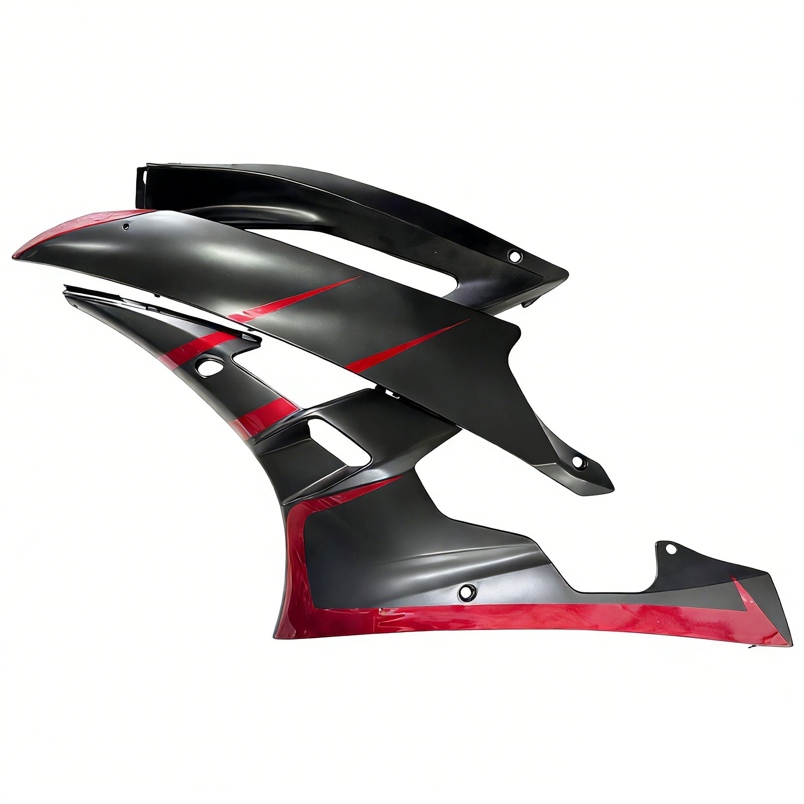 Amotopart 2006-2007 Yamaha YZF 600 R6 Matte Black&Red Fairing Kit