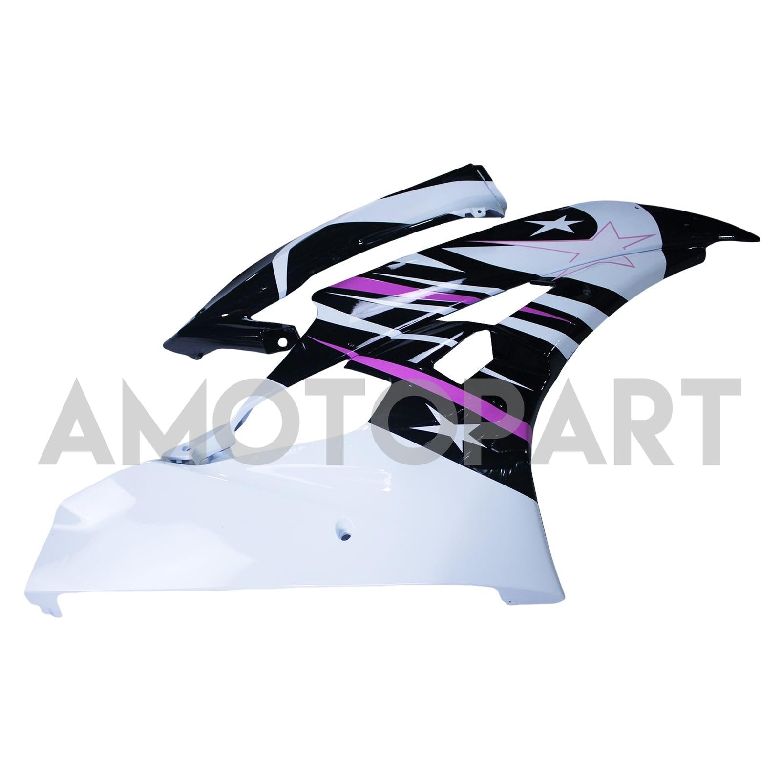Amotopart 2006-2007 Yamaha YZF 600 R6 Pink & Black Star Fairing Kit