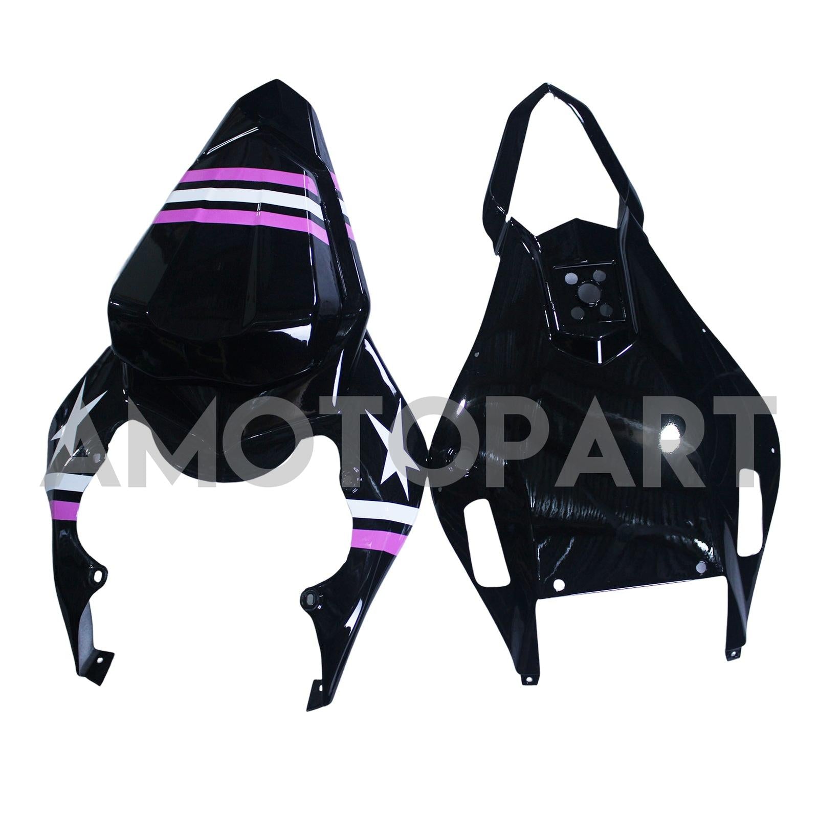 Amotopart 2006-2007 Yamaha YZF 600 R6 Pink & Black Star Fairing Kit
