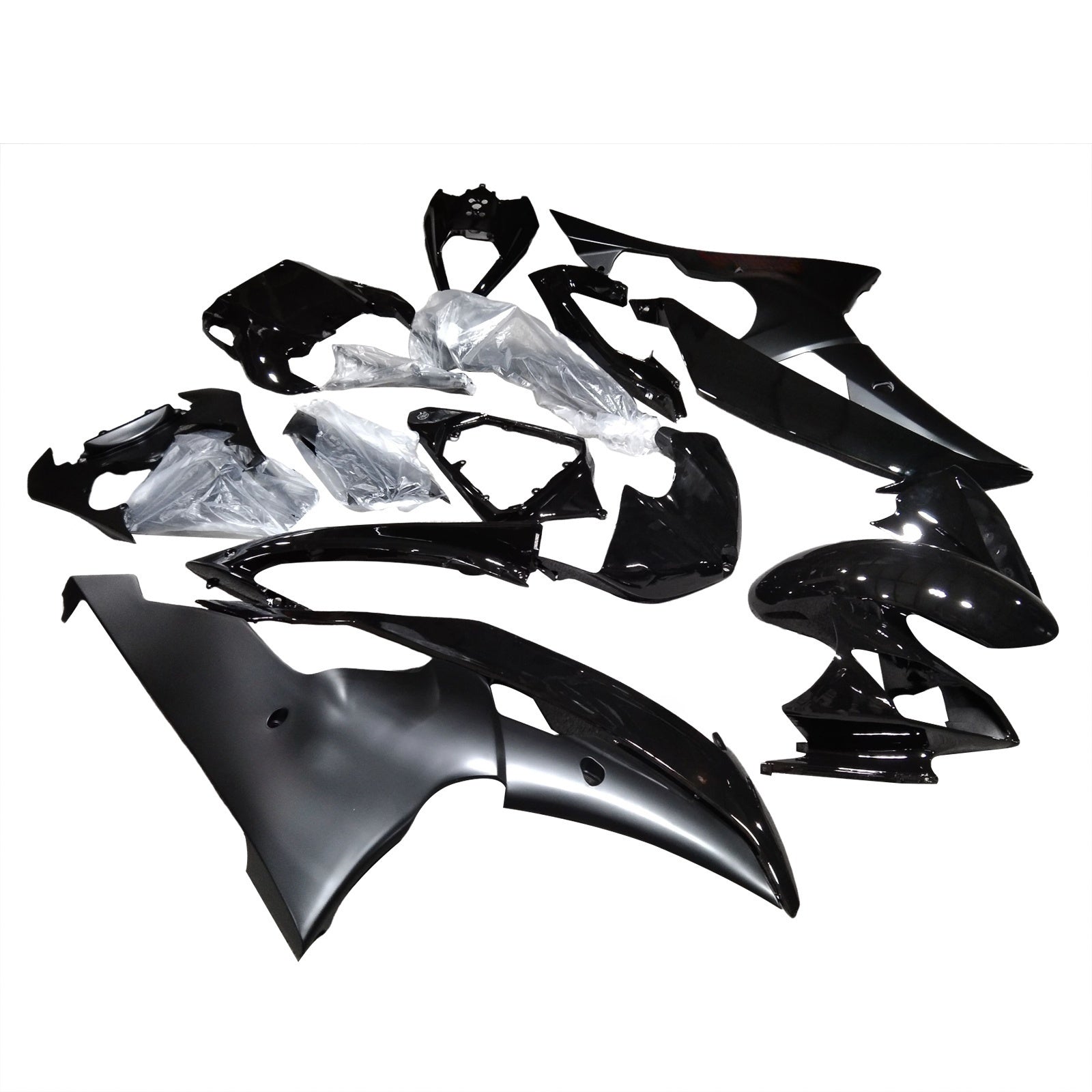 Amotopart 2008-2016 Yamaha YZF 600 R6 Black Fairing Kit