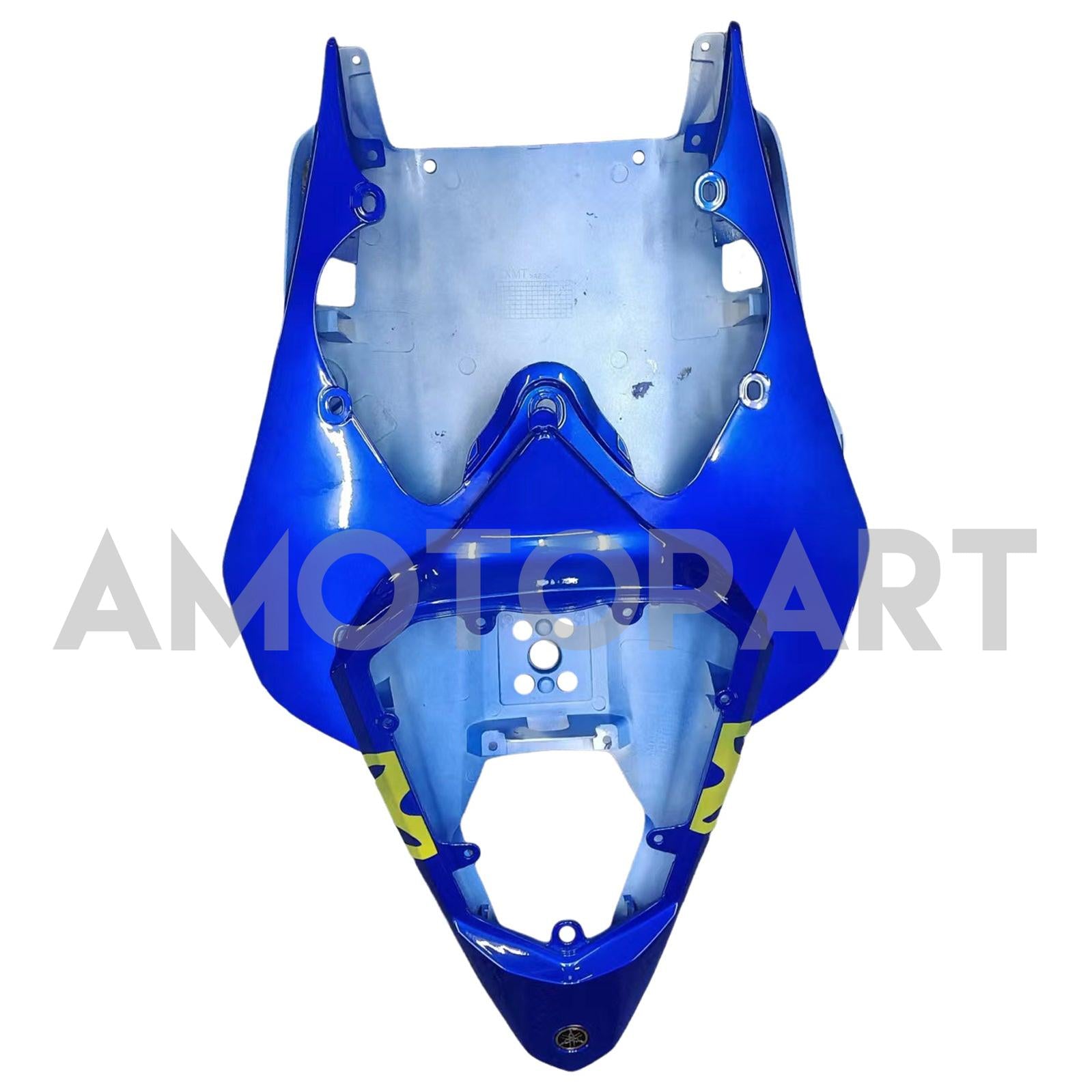 Amotopart 2008-2016 Yamaha YZF 600 R6 Schwarz&Weiß mit Logo-Verkleidungssatz