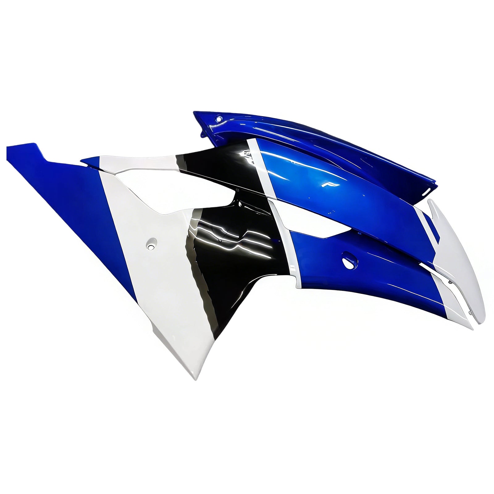 Amotopart 2008-2016 Yamaha YZF 600 R6 Black&White Fairing Kit