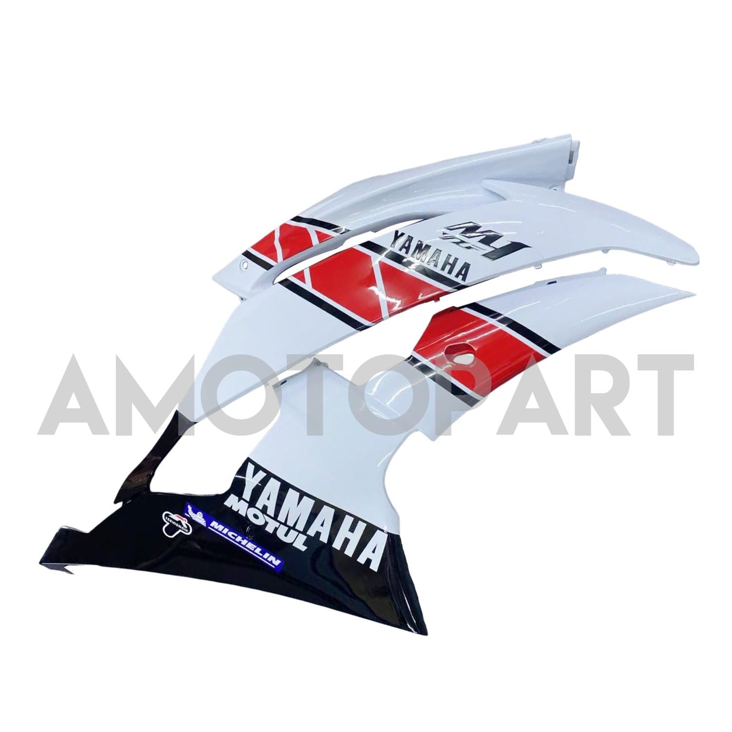 Amotopart Yamaha 2008-2016 YZF 600 R6 White Red Fairing Kit
