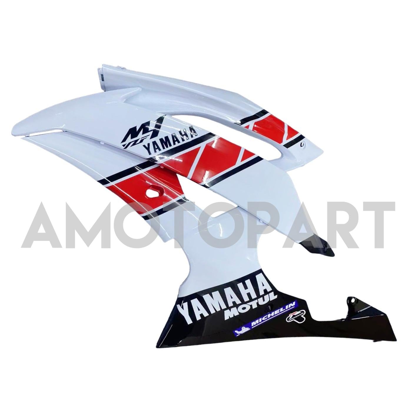 Amotopart Yamaha 2008-2016 YZF 600 R6 White Red Fairing Kit
