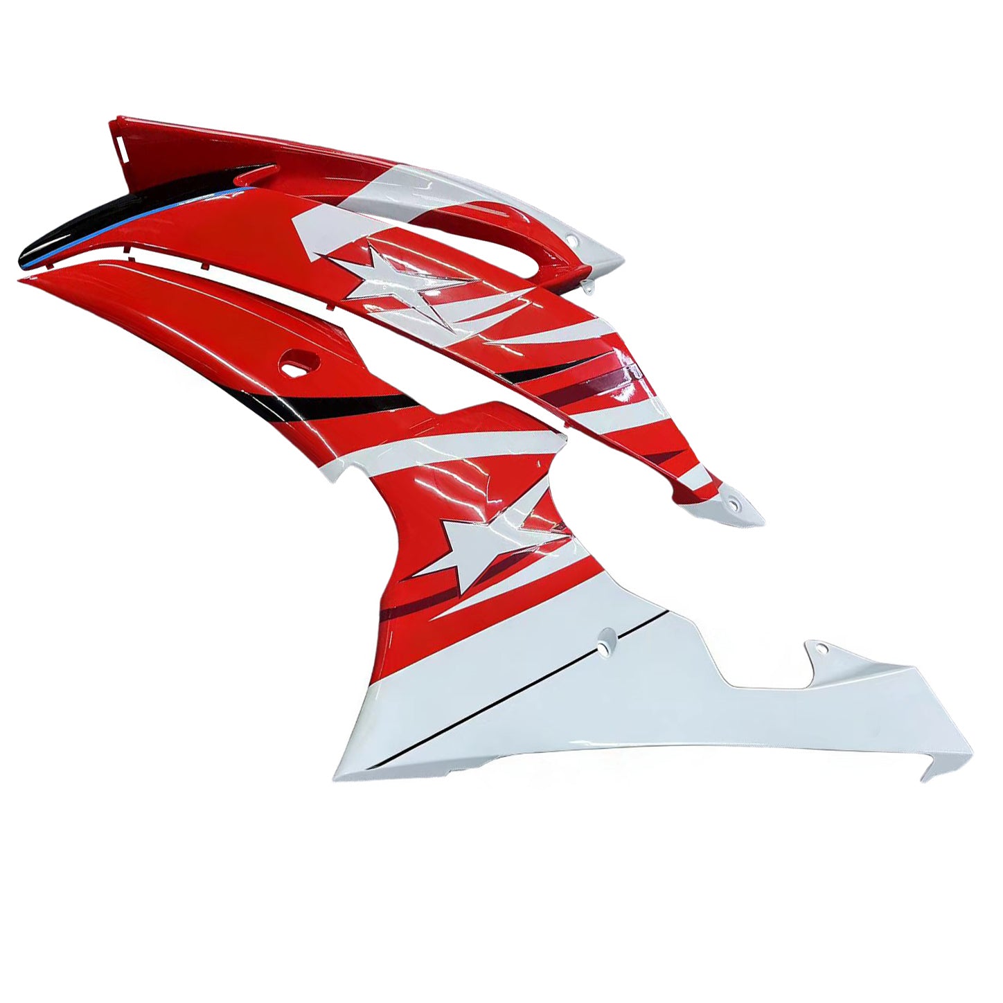 Amotopart Yamaha 2008-2016 YZF 600 R6 Red Fairing Kit